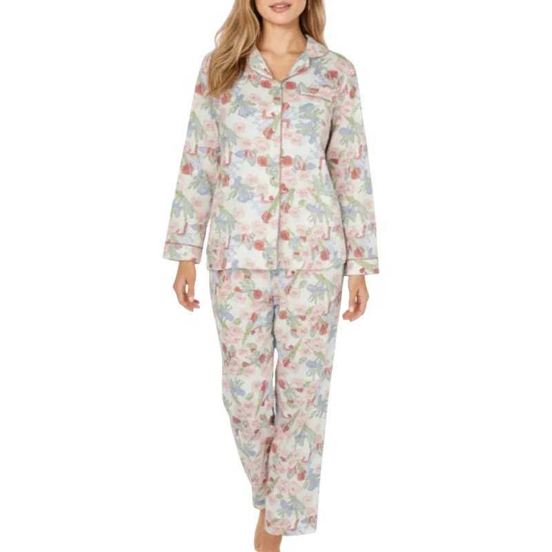 Anna-Kaci Lounge Women's 2-Piece Set Floral Print Button-Up Long Sleeve Pajama Top and Matching Pants sold by Anna-Kaci