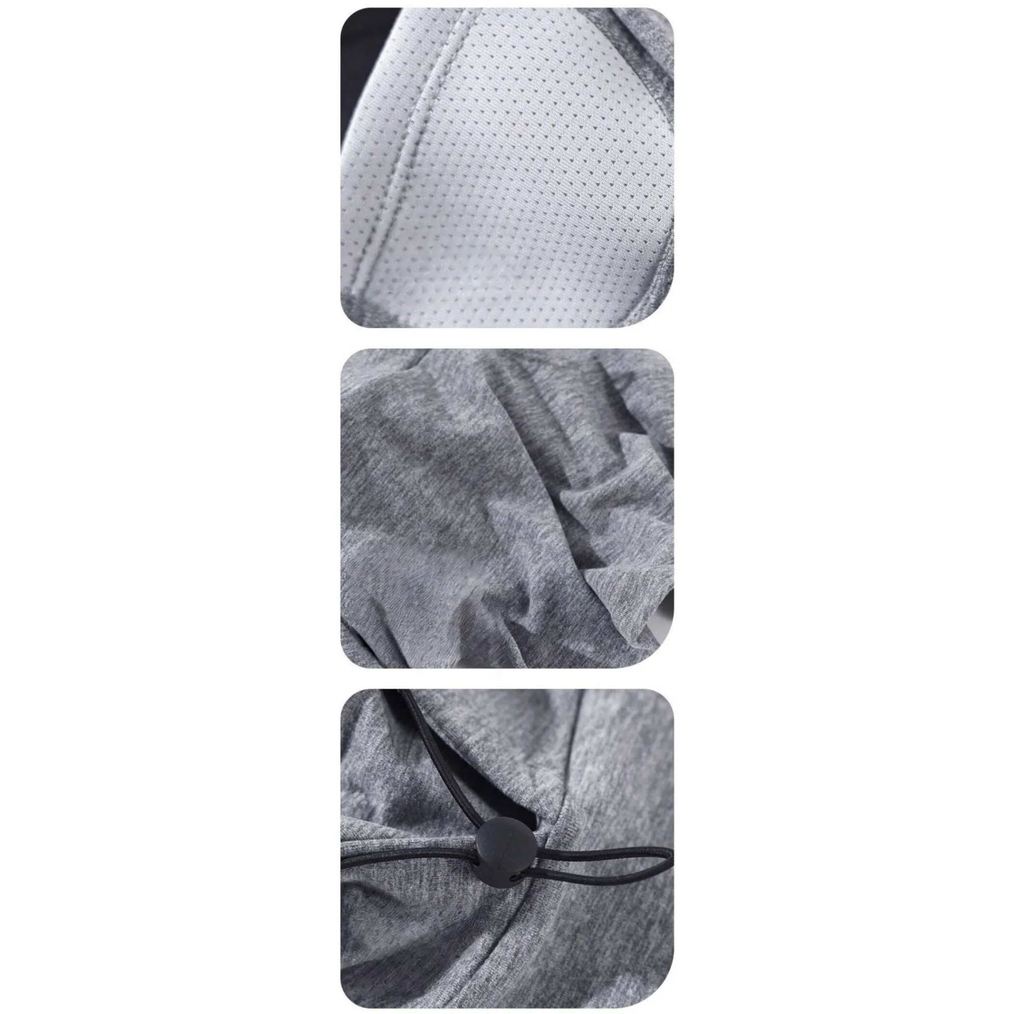 Anna-Kaci Unisex Lightweight Hooded Neck Gaiter with Adjustable Drawstring and Breathable Mesh Face Panel sold by Anna-Kaci product image thumbnail 4