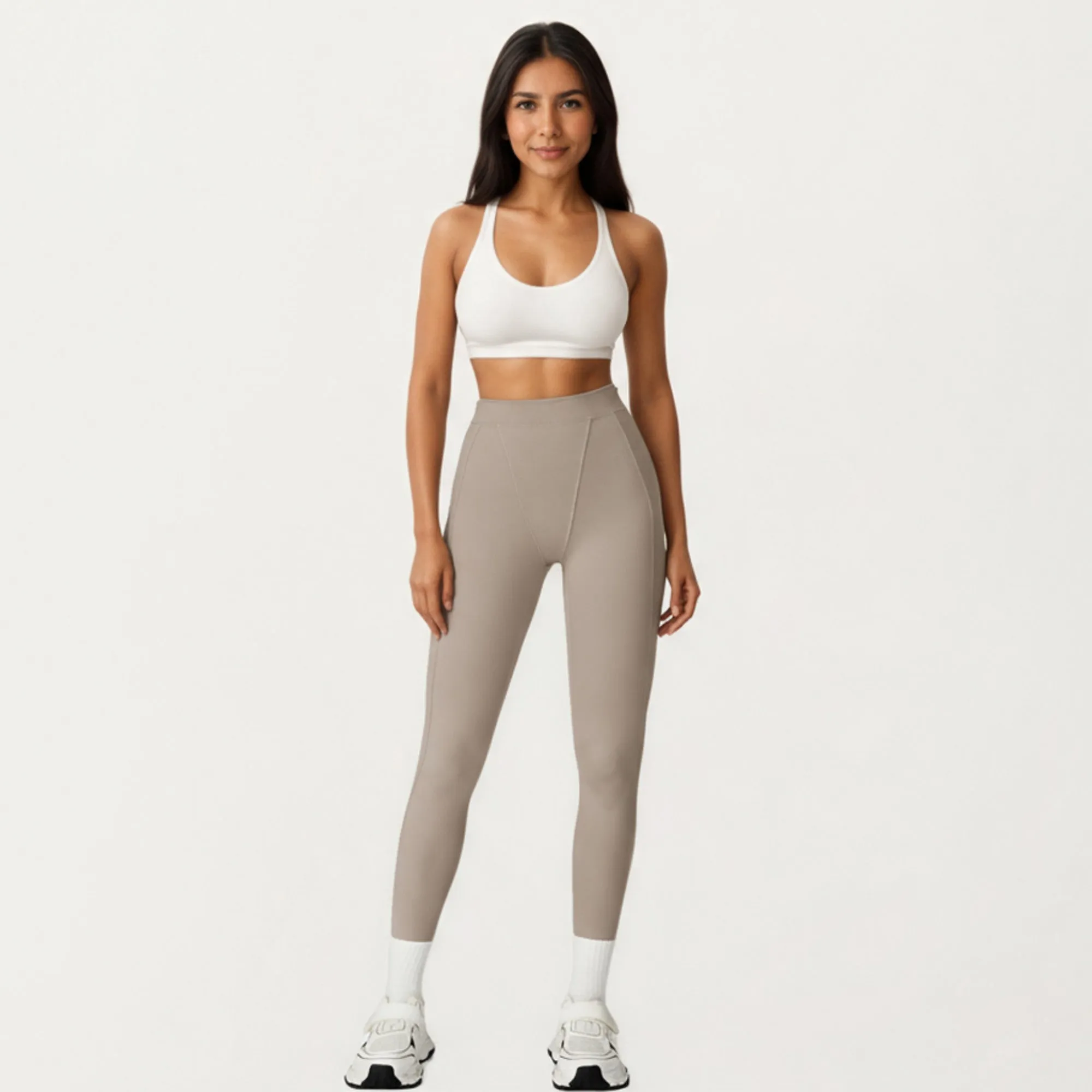 Anna-Kaci Active Women's High Waist Seam Detailed Full Length Leggings with Supportive Stretch Fabric and Sculpted Fit sold by Anna-Kaci product image thumbnail 3
