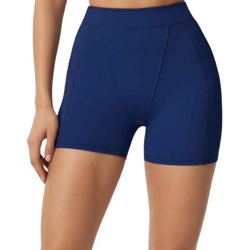 Anna-Kaci Active Women's High Waist Seam Detailed Active Shorts with Supportive Stretch Fabric and Flattering Fit sold by Anna-Kaci
