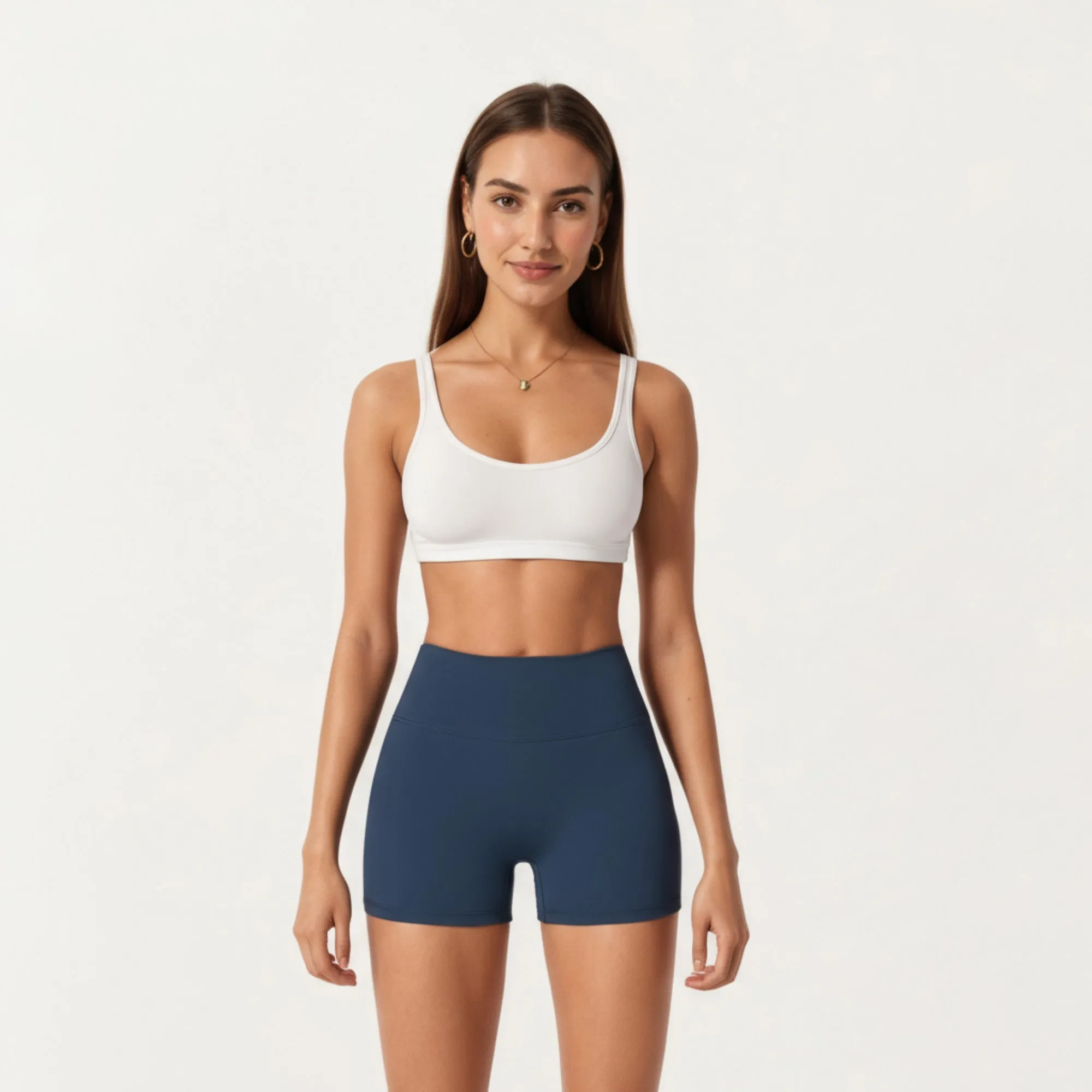 Anna-Kaci Active Women's High Waist Stretch Fit Athletic Shorts with Smooth Seam Detailing and Supportive Fabric sold by Anna-Kaci product image thumbnail 2