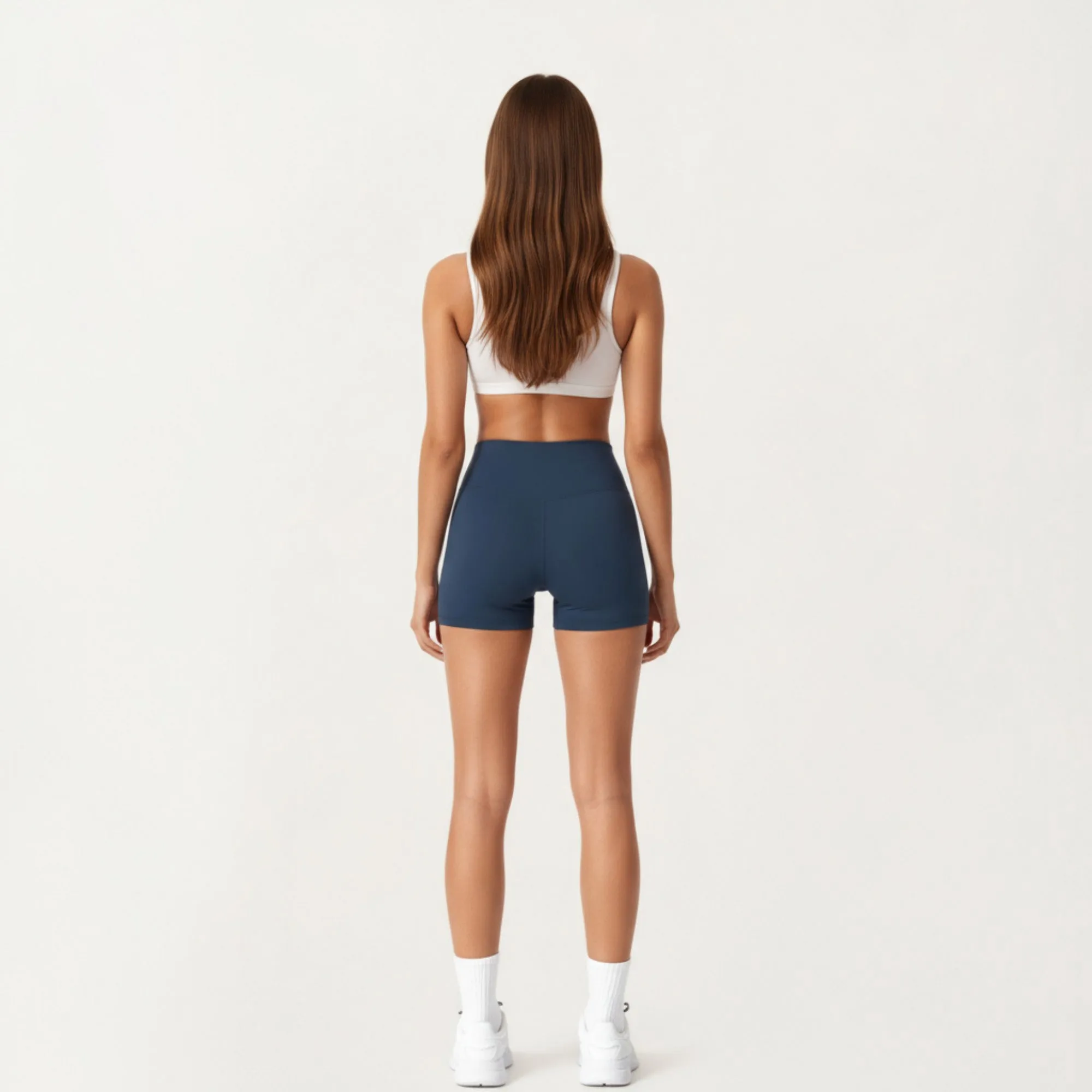 Anna-Kaci Active Women's High Waist Stretch Fit Athletic Shorts with Smooth Seam Detailing and Supportive Fabric sold by Anna-Kaci product image thumbnail 4