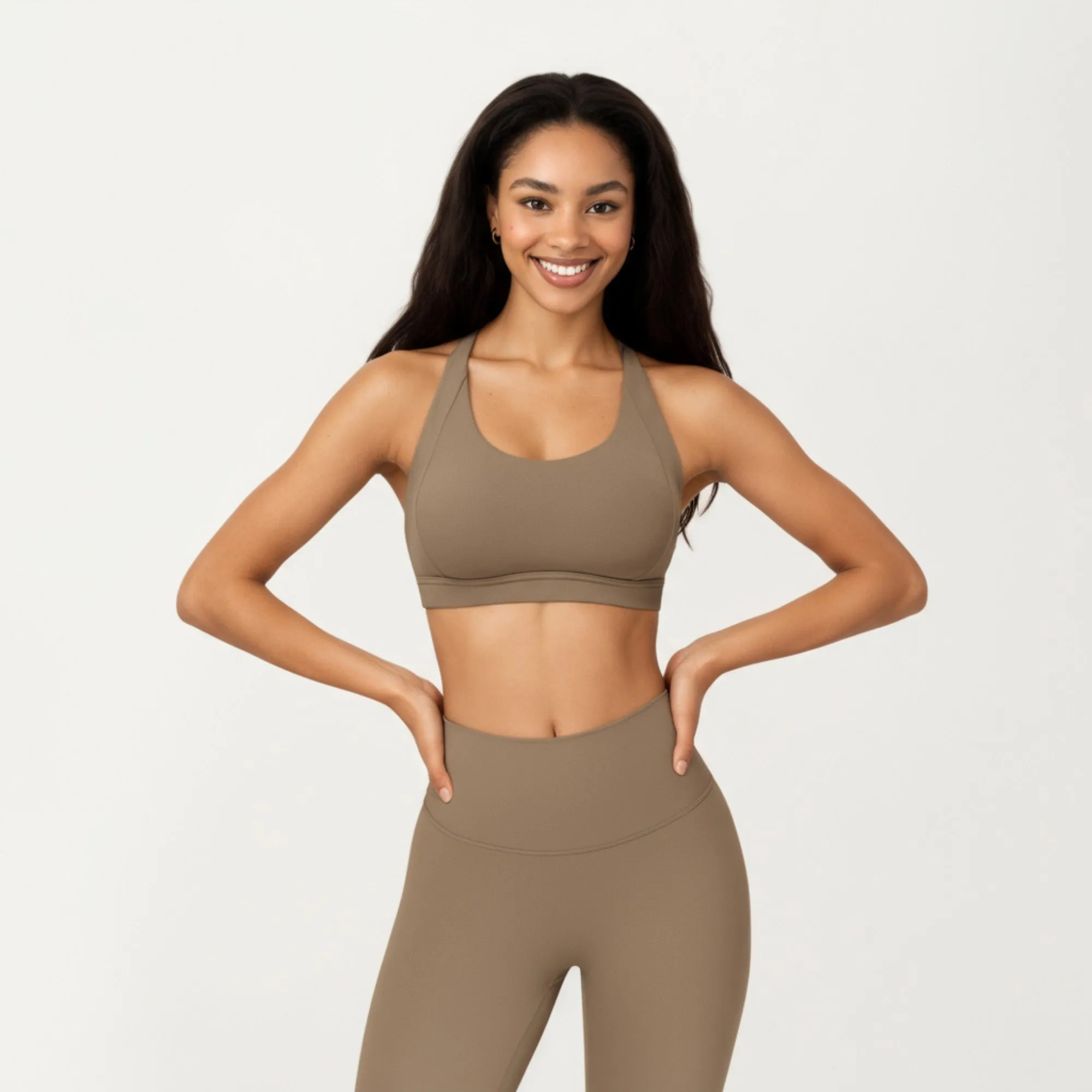 Anna-Kaci Active Women's Scoop Neck Racerback Sports Bra with Smooth Stretch Fabric and Supportive Fit sold by Anna-Kaci product image thumbnail 5