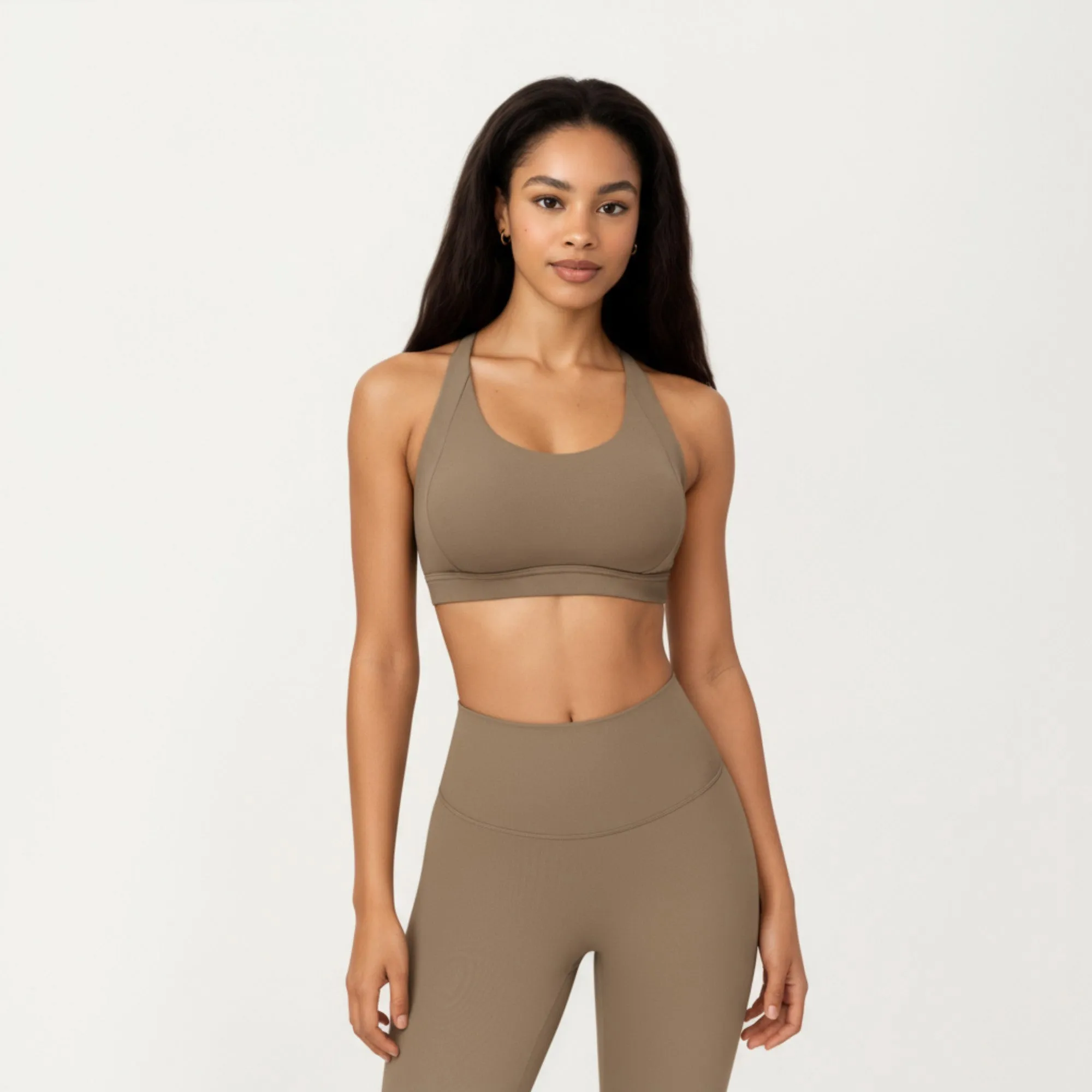 Anna-Kaci Active Women's Scoop Neck Racerback Sports Bra with Smooth Stretch Fabric and Supportive Fit sold by Anna-Kaci product image thumbnail 2