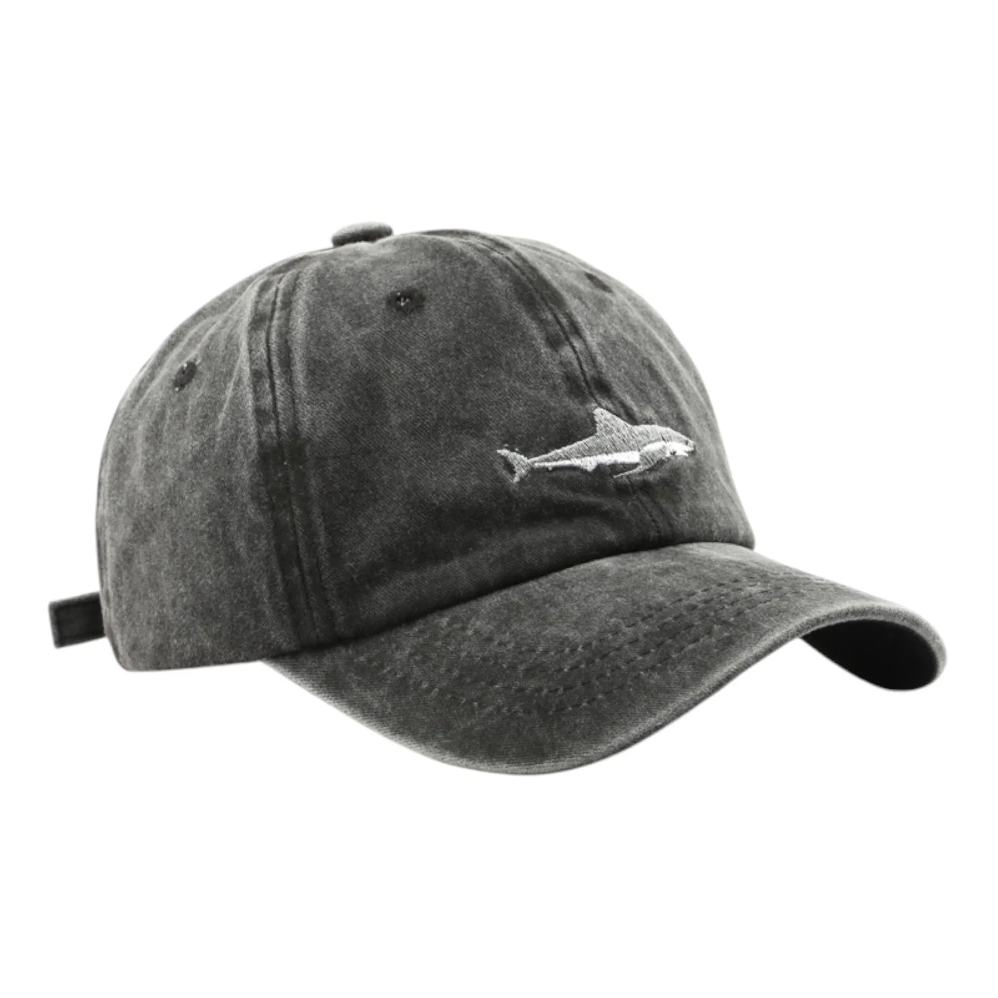 Anna-Kaci Shark Embroidered Baseball Cap Vintage Adjustable Casual Sport Hat sold by Anna-Kaci product image thumbnail 5