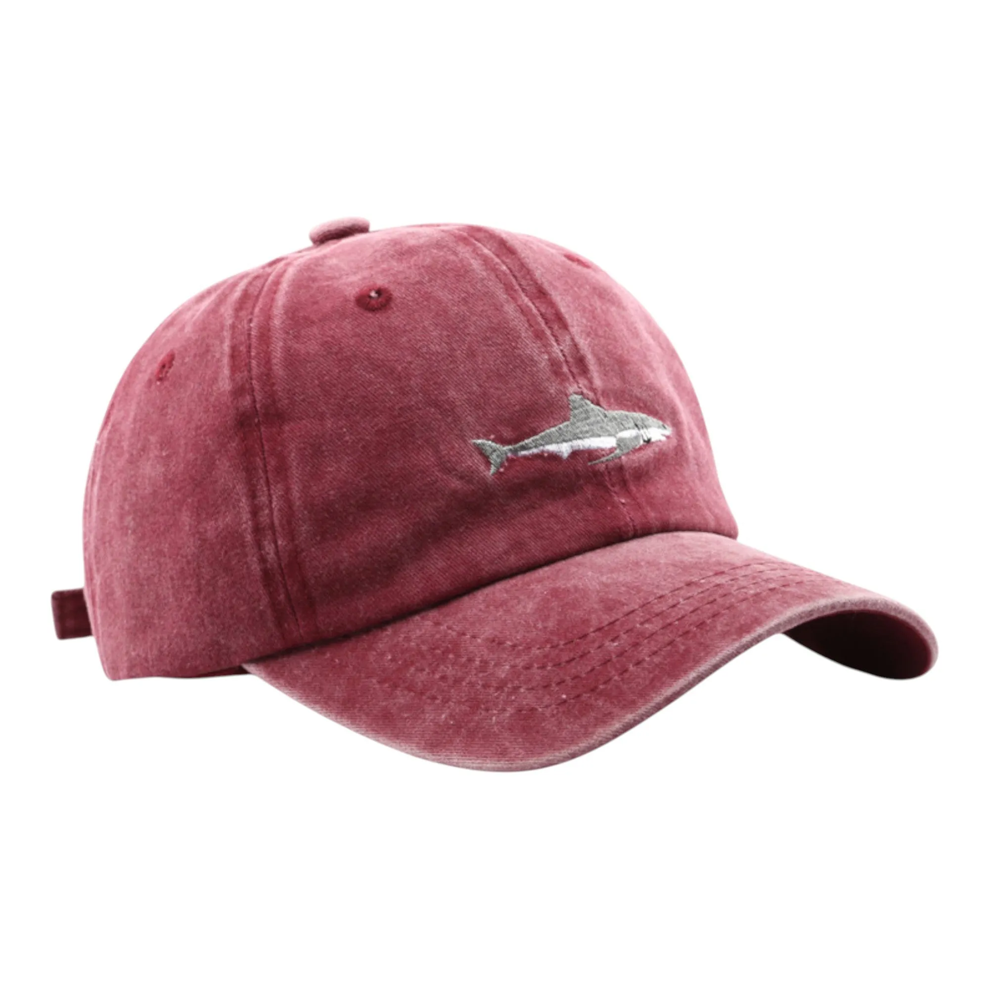Anna-Kaci Shark Embroidered Baseball Cap Vintage Adjustable Casual Sport Hat sold by Anna-Kaci product image thumbnail 3