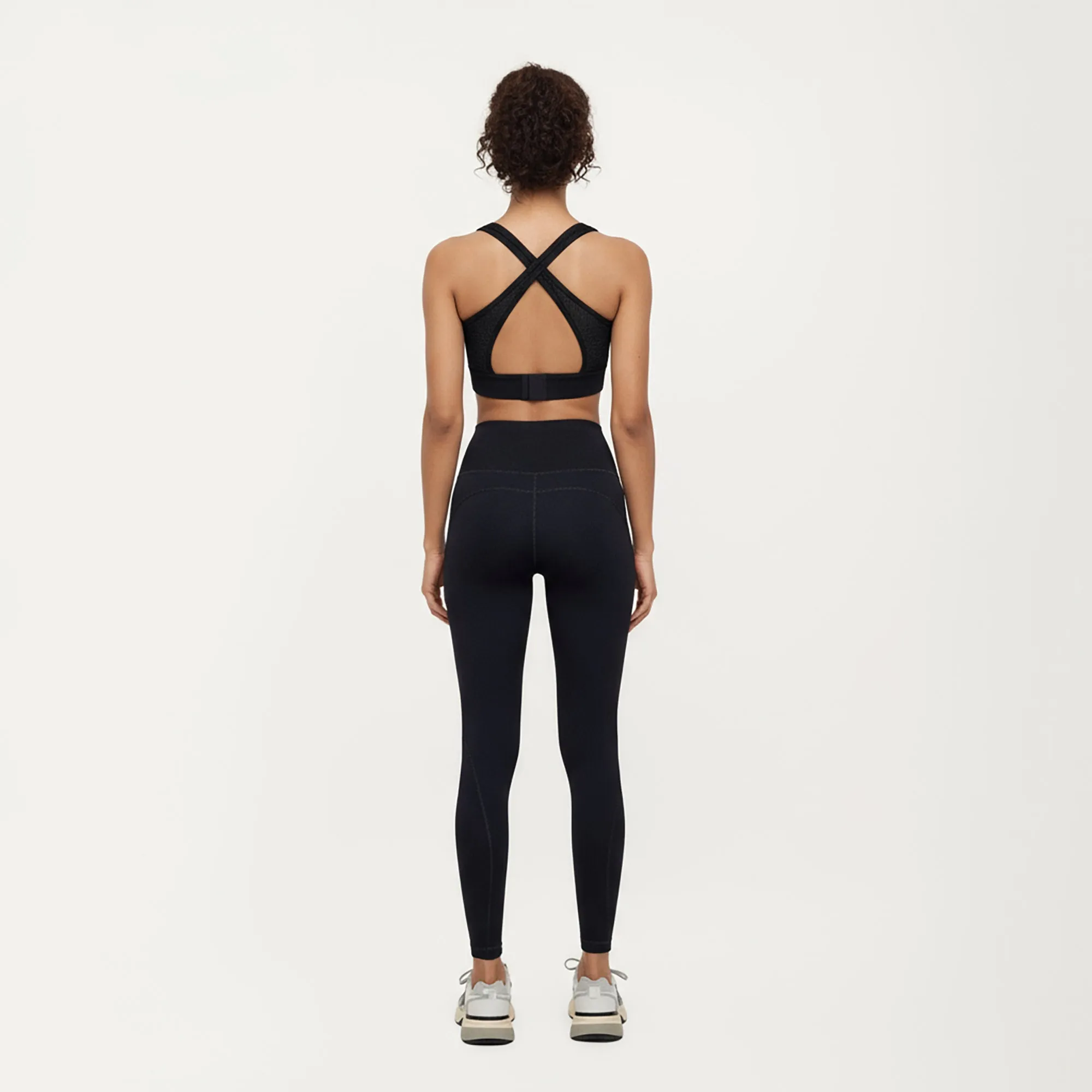 Anna-Kaci Active Women's High Waist Leggings with Contrast Seam Detailing and Stretch Compression Fit sold by Anna-Kaci product image thumbnail 4