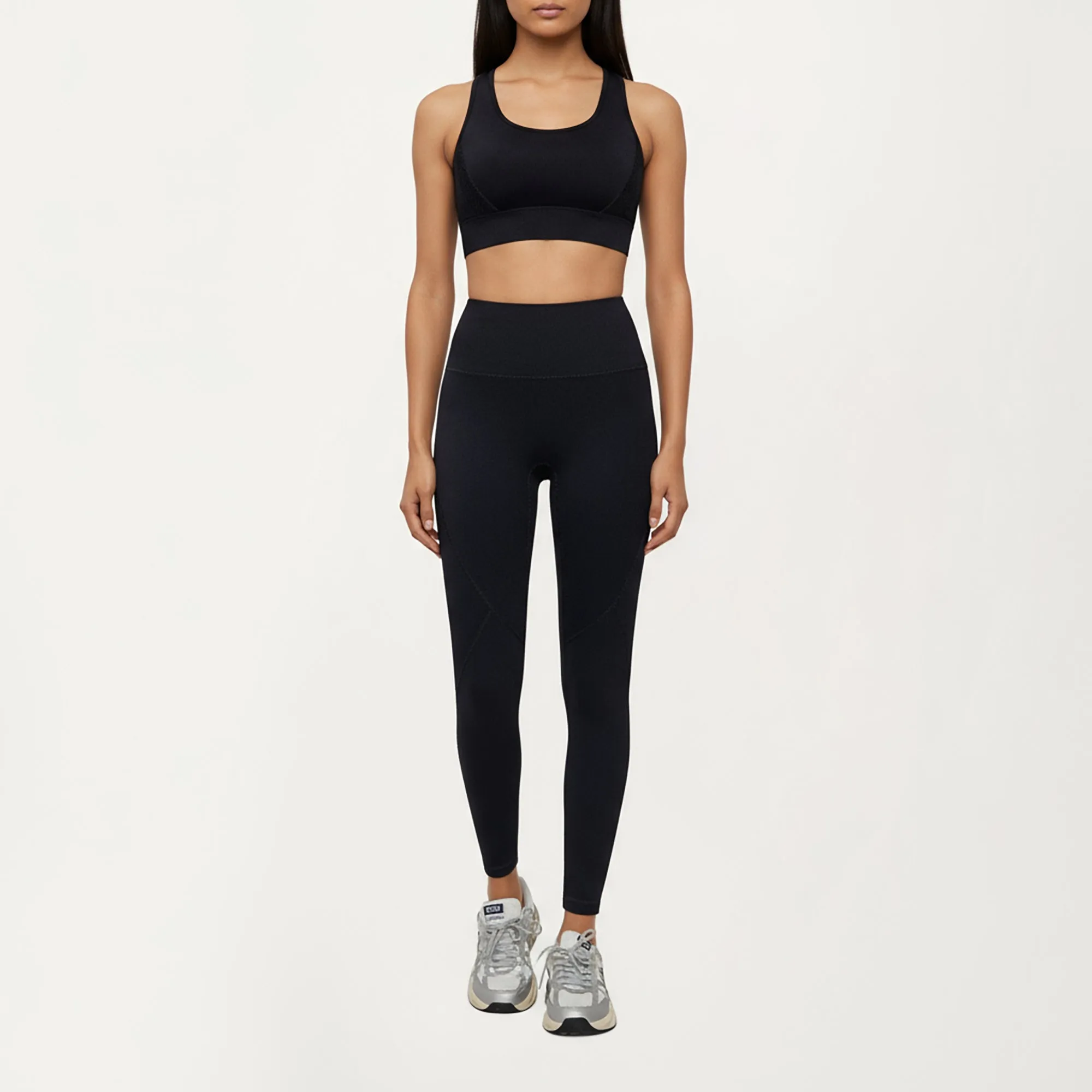 Anna-Kaci Active Women's High Waist Leggings with Contrast Seam Detailing and Stretch Compression Fit sold by Anna-Kaci product image thumbnail 3
