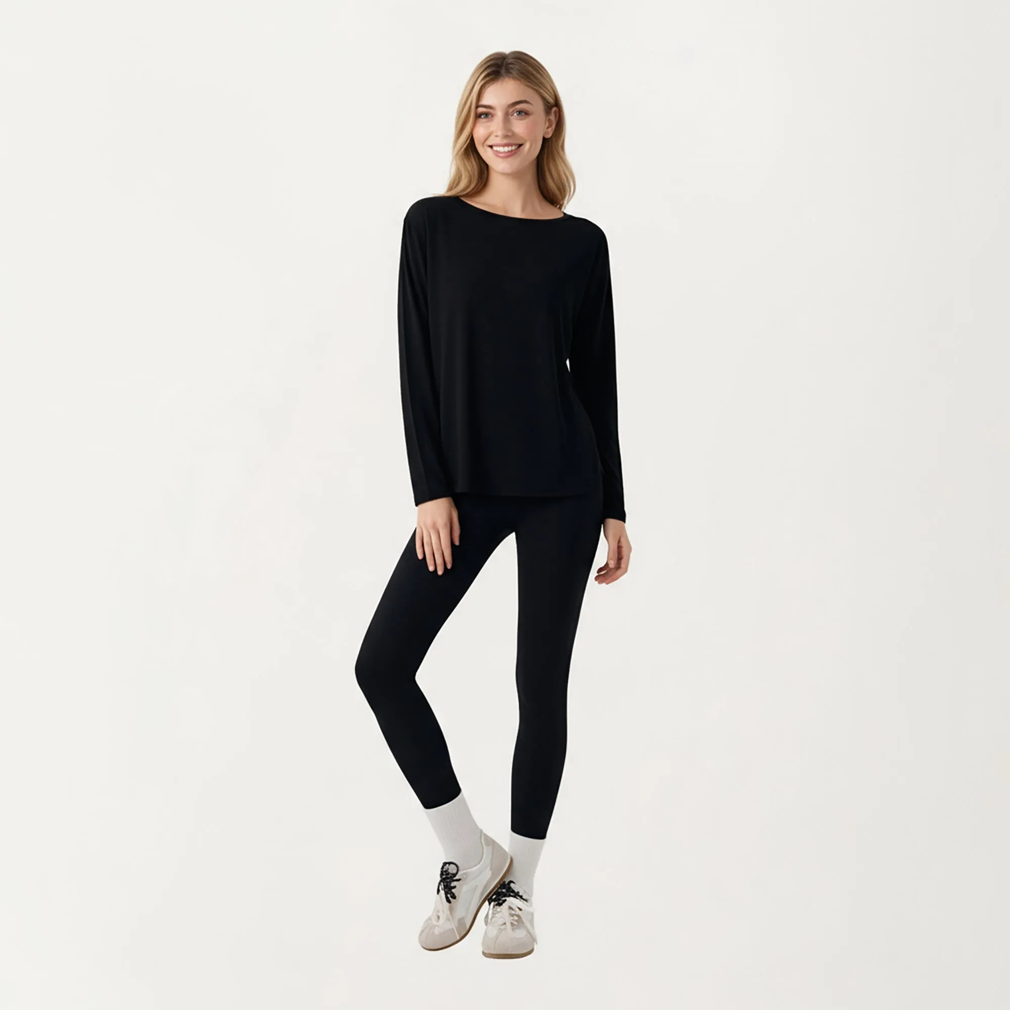 Anna-Kaci Active Women's Long Sleeve Pullover Top with Relaxed Fit and Boat Neckline sold by Anna-Kaci product image thumbnail 3