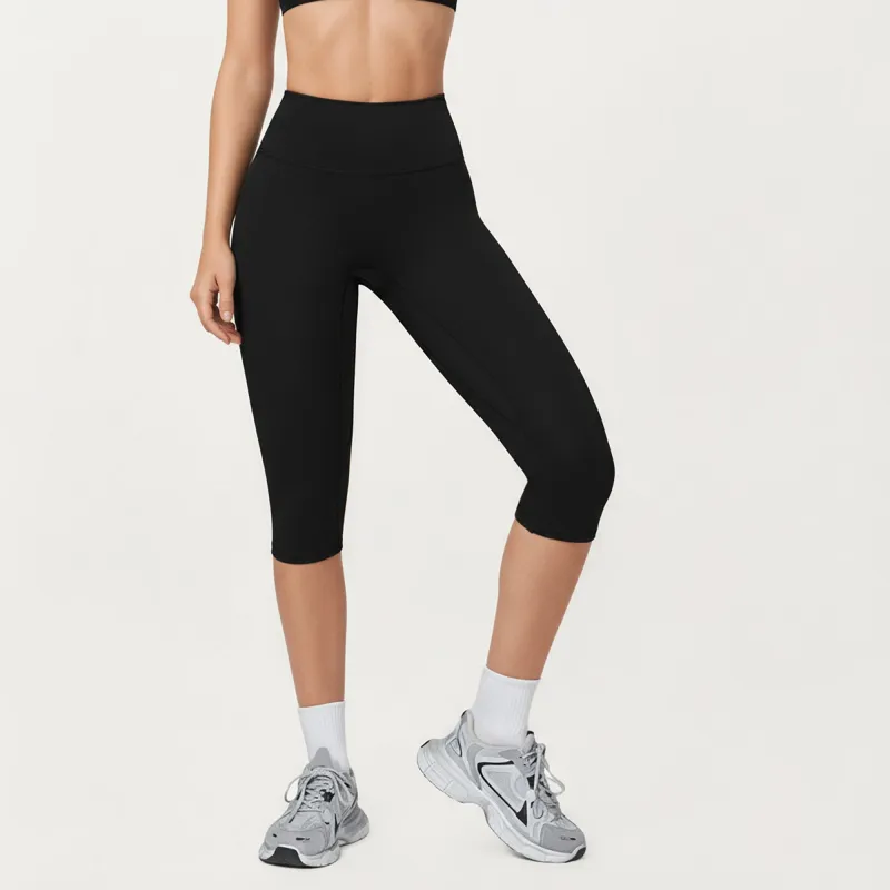 Anna-Kaci Active Women's High Waist Capri Leggings with Smooth Compression Fit and Stretch Fabric sold by Anna-Kaci