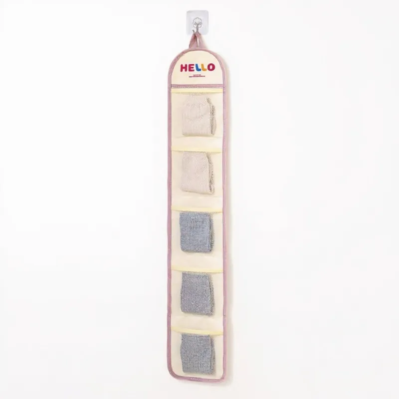 Anna-Kaci Hanging Wall Storage Organizer with multiple Mesh Pockets and Print Design made by Anna-Kaci