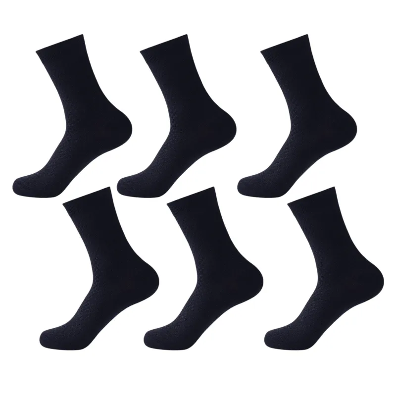 Anna-Kaci 6pk Men's Textured Crew Socks - Breathable & Comfortable made by Anna-Kaci