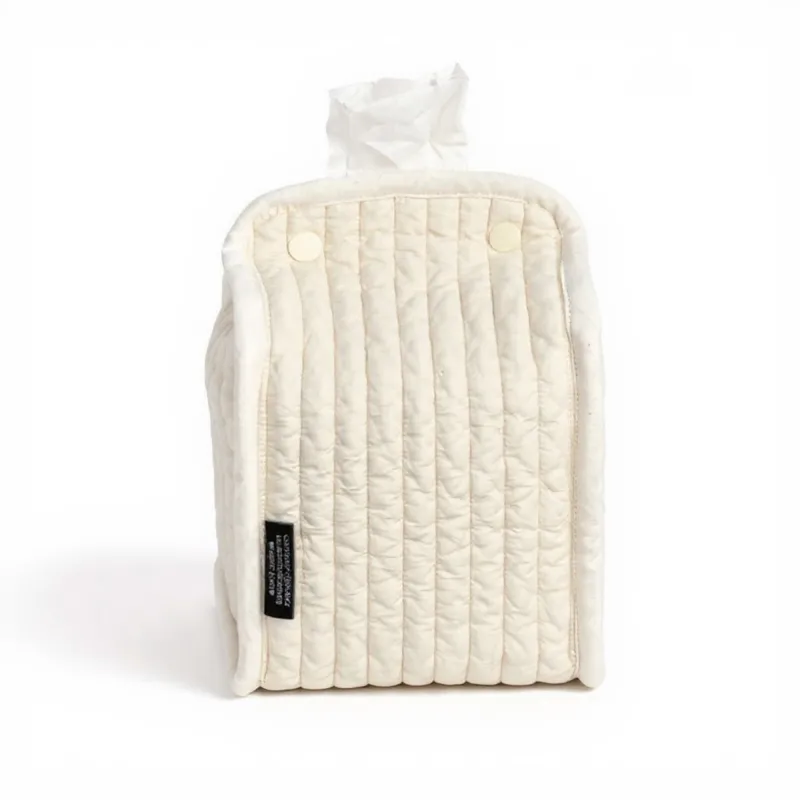 Anna-Kaci Quilted Tissue Dispenser Box Cover with Snap Closure 8.5x5.5in made by Anna-Kaci