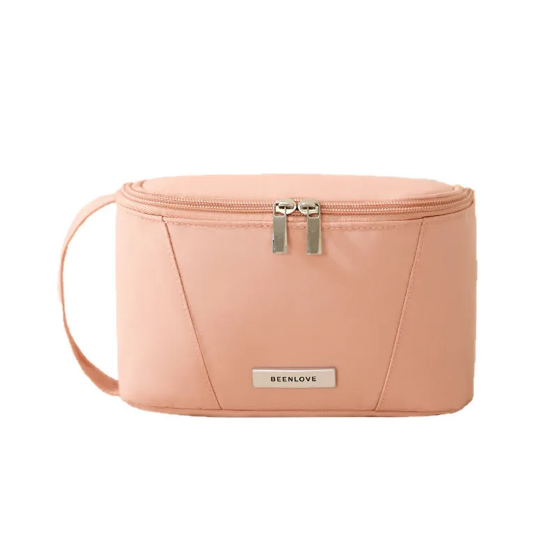 Anna-Kaci Rectangular Travel Toiletry Bag with Dual Zipper and Side Handle 8.5x3.5x5in sold by Anna-Kaci