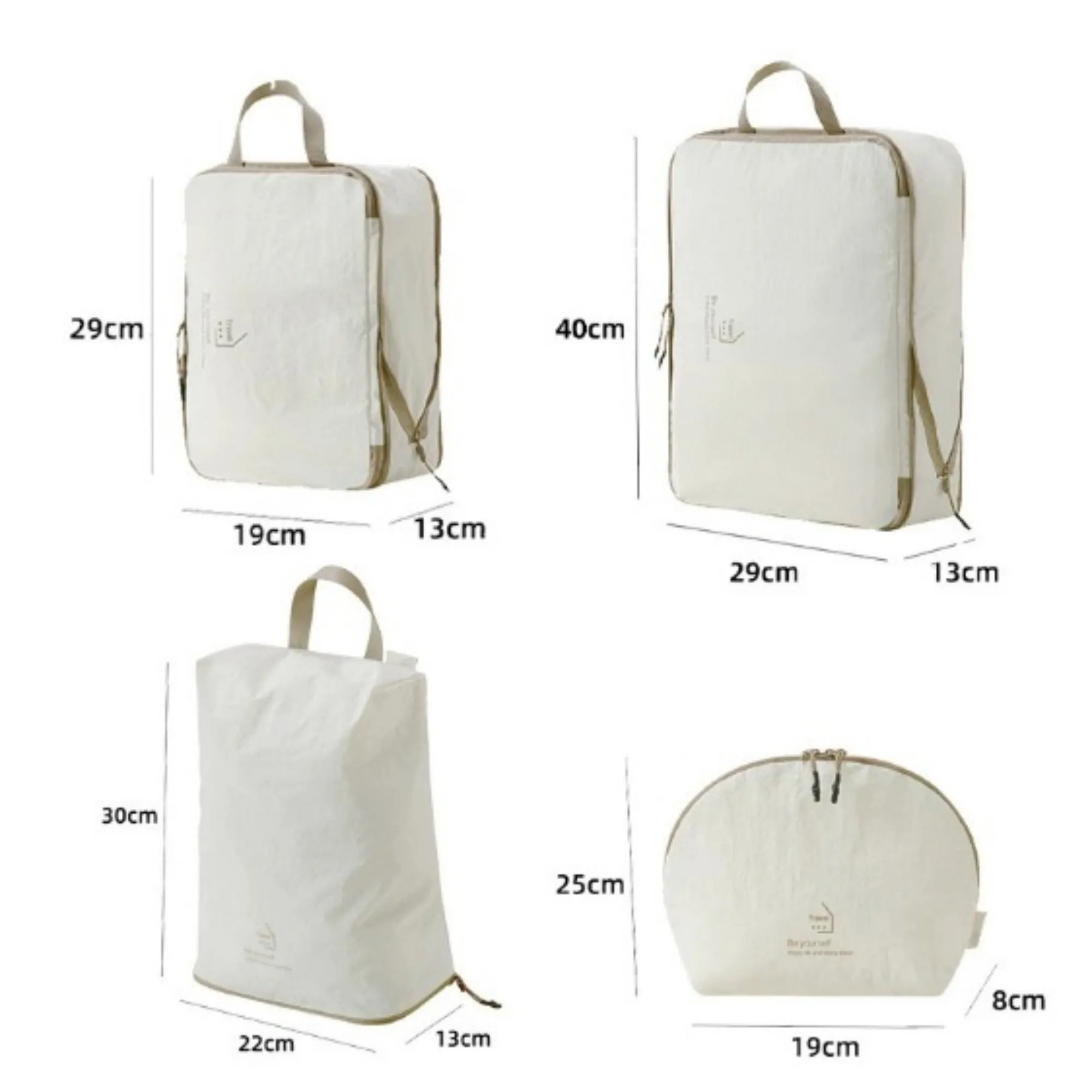 4-Piece Travel Packing Cube Set with Handles and Zip Closures for Organized Luggage Storage sold by Anna-Kaci product image thumbnail 2