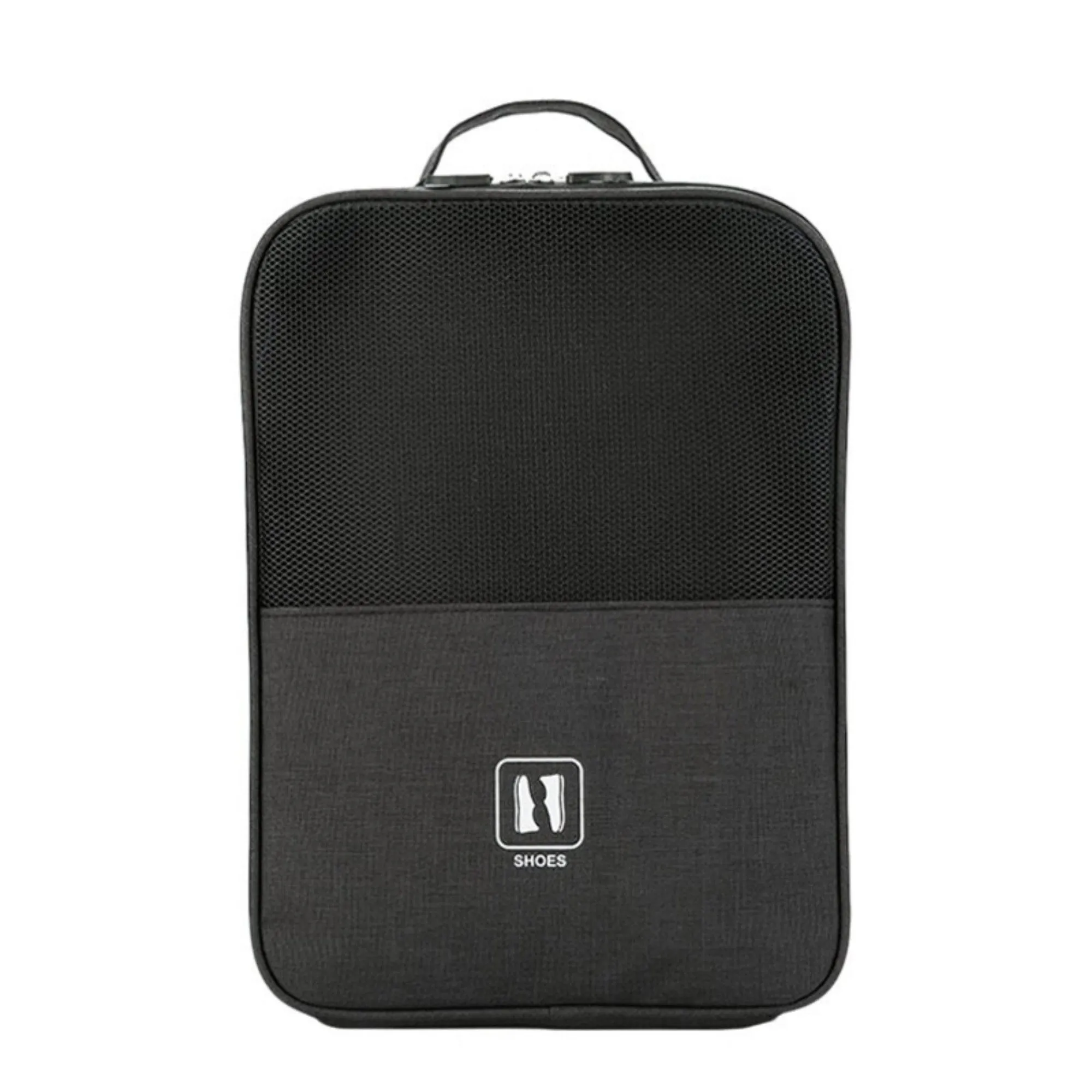 Anna-Kaci Travel Shoe Storage Bag with Mesh Panel and Dual Zipper Closure 12x9x6in sold by Anna-Kaci