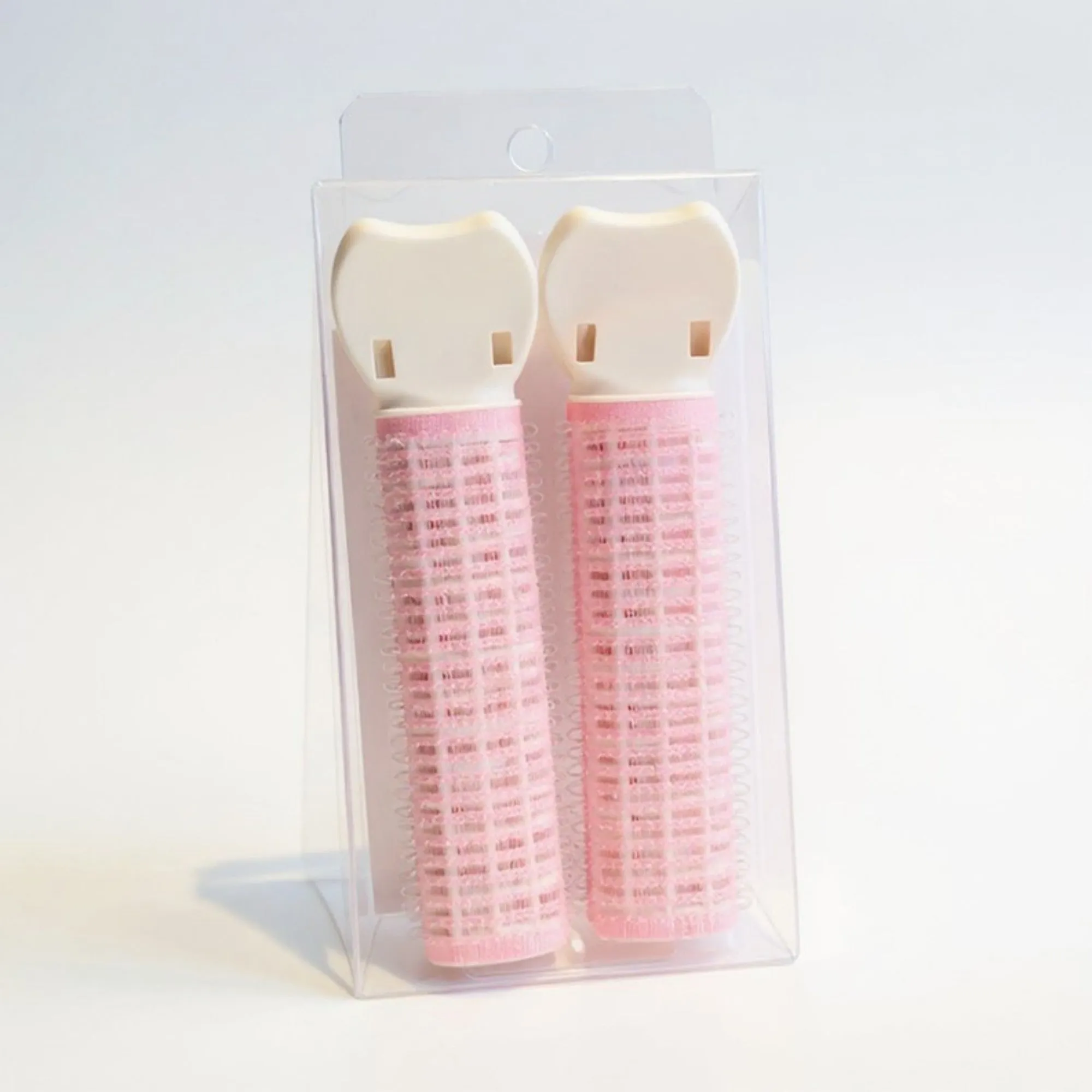 Anna-Kaci Set of 2 Self-Grip Hair Rollers with Secure Clip Top for Volume and Styling 4x1.5in sold by Anna-Kaci