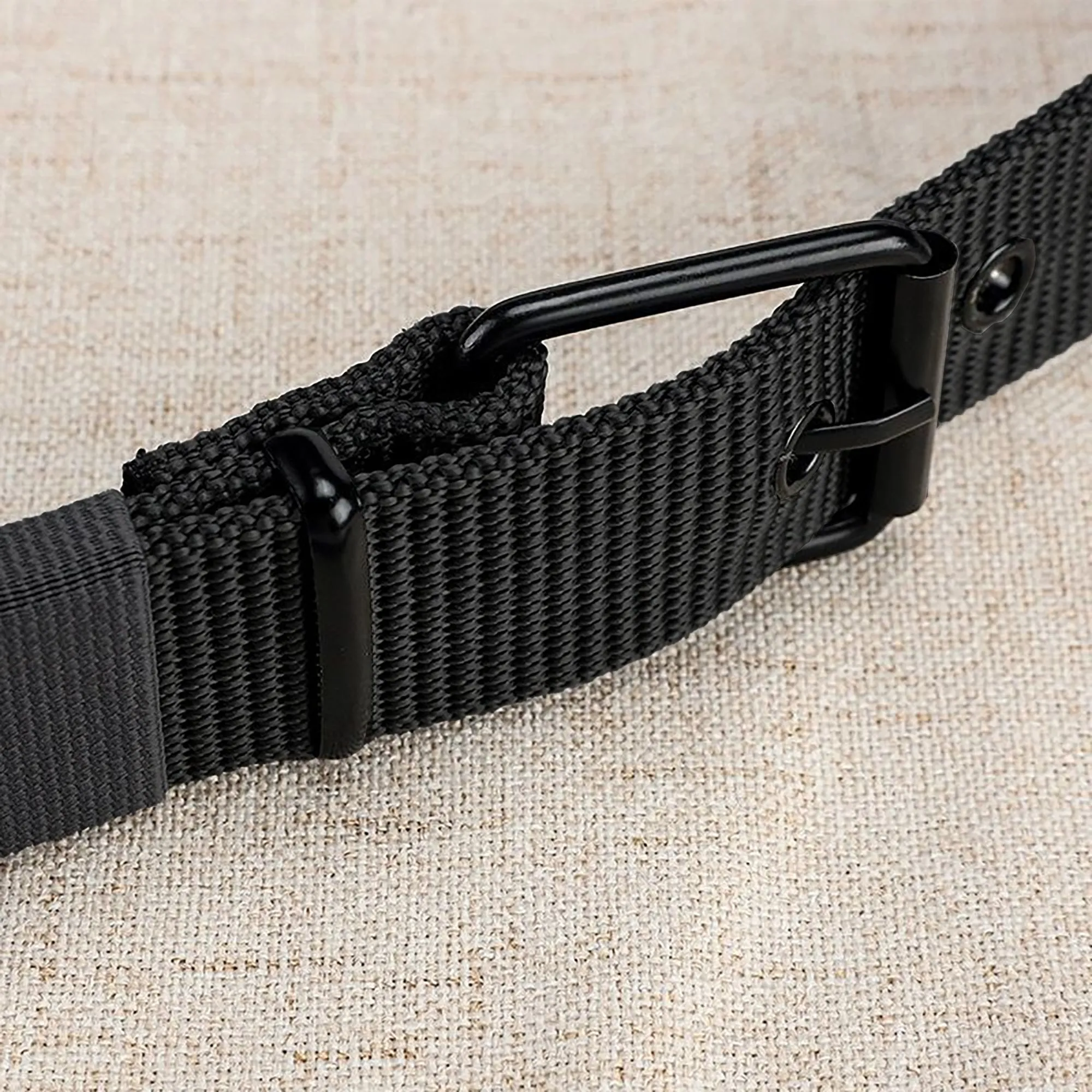 Anna-Kaci Women's Nylon Waist Belt with Multiple Holes & Black Buckle sold by Anna-Kaci product image thumbnail 3