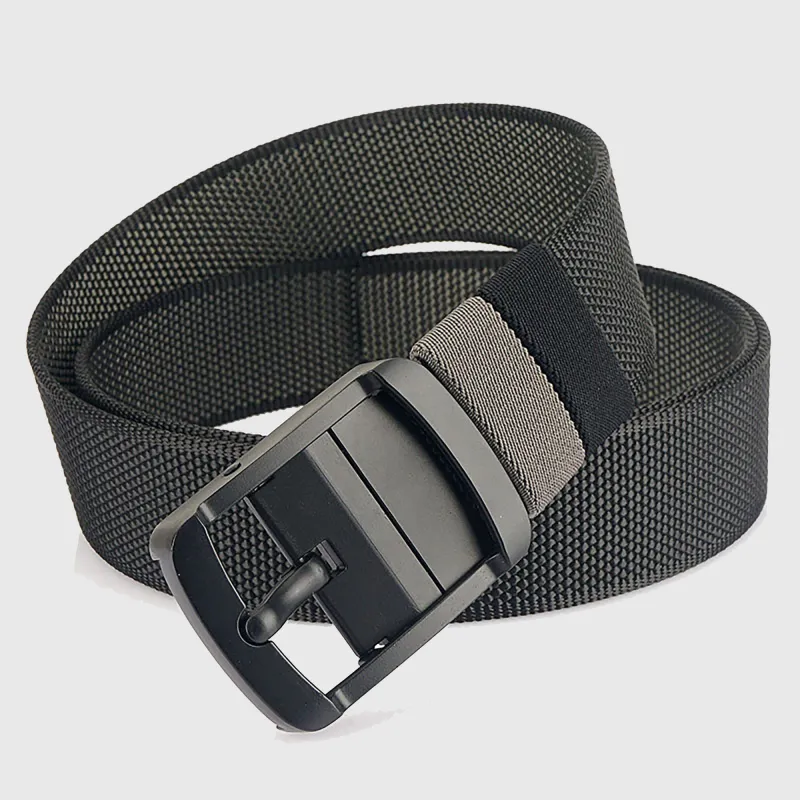 Anna-Kaci Women's Reversible 2-Color Nylon Waist Belt with Zinc Alloy Buckle sold by Anna-Kaci