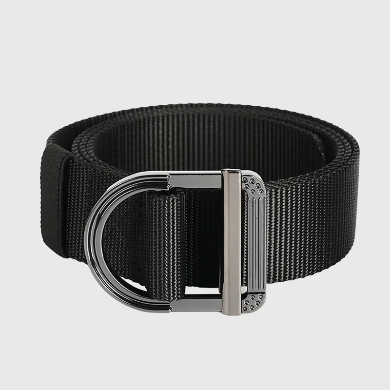 Anna-Kaci Women's Nylon Waist Belt with Statement D - Ring Buckle sold by Anna-Kaci