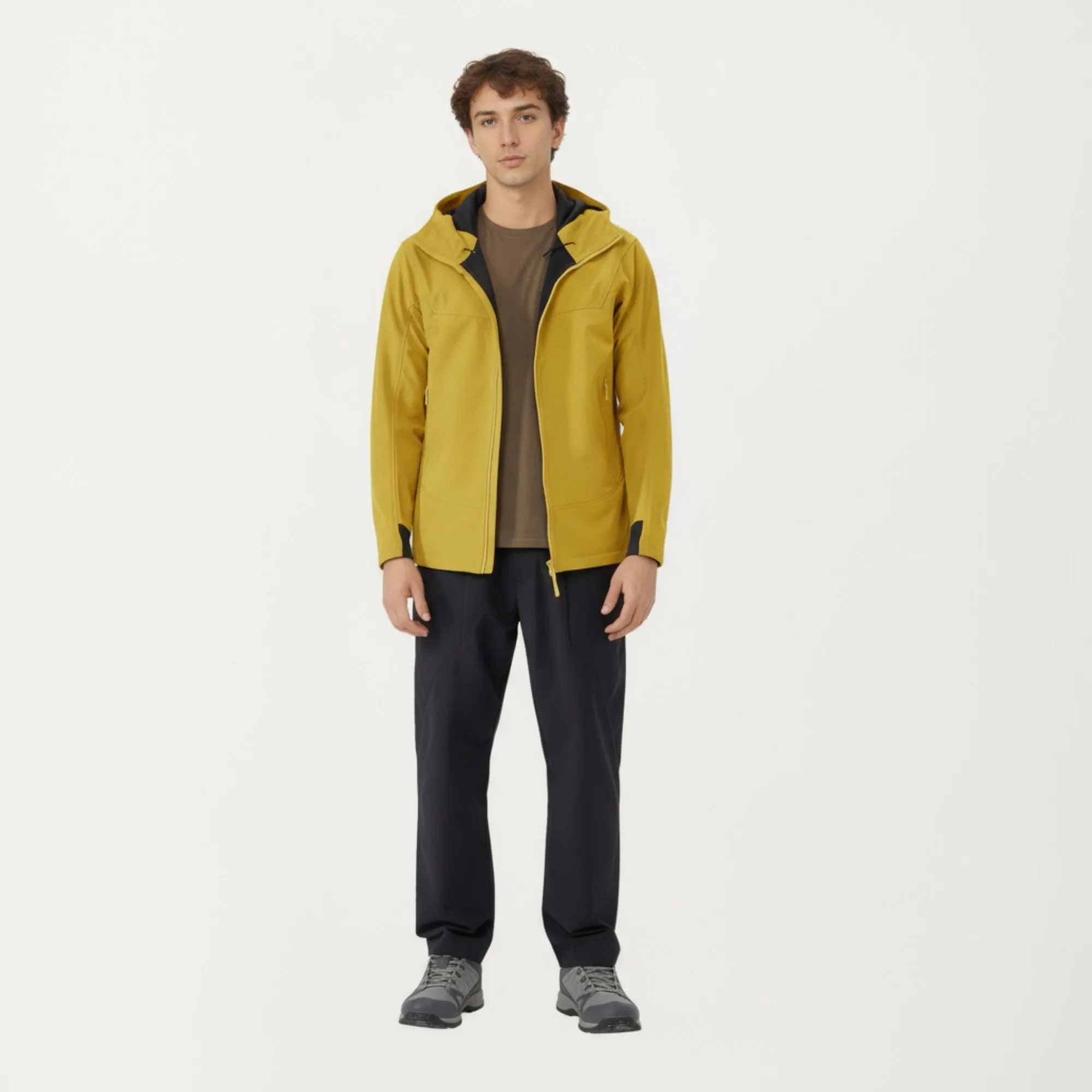 Anna-Kaci Men's Full Zip Hooded Jacket with Adjustable Drawstrings and Front Zip Pockets sold by Anna-Kaci product image thumbnail 3