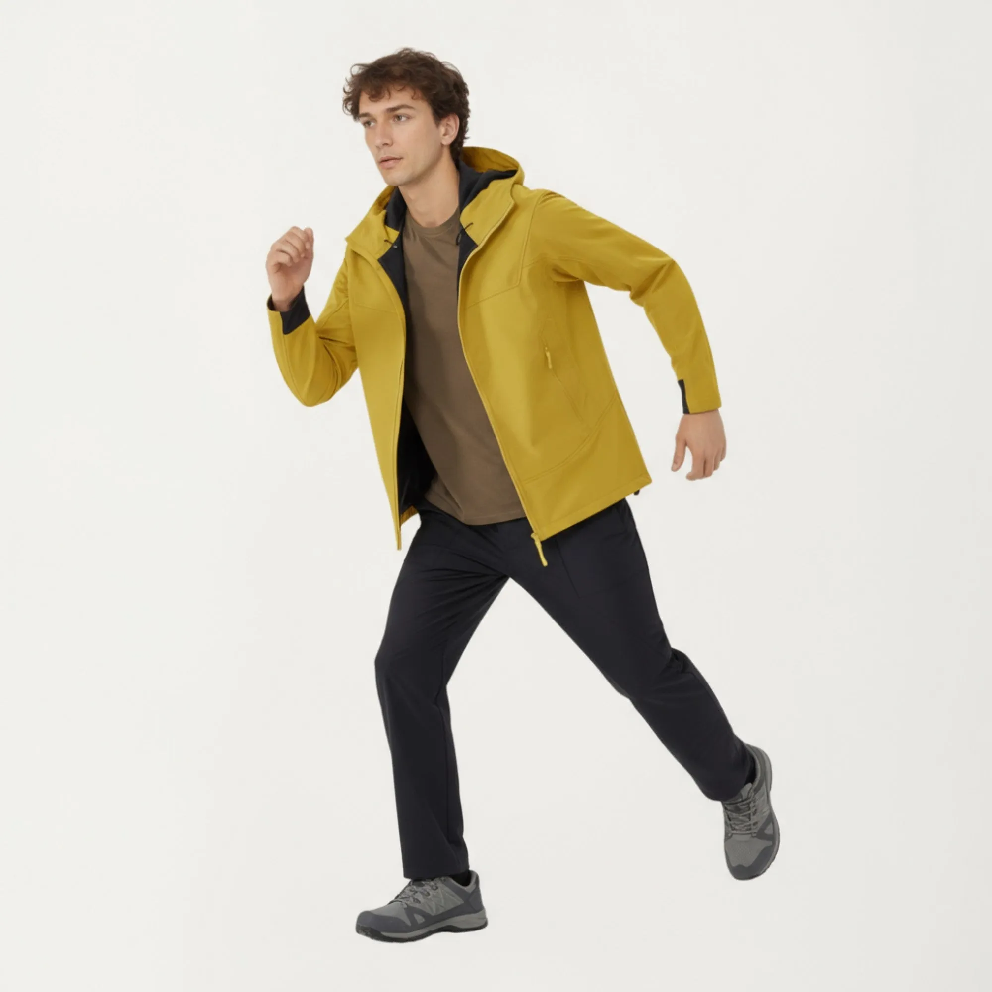 Anna-Kaci Men's Full Zip Hooded Jacket with Adjustable Drawstrings and Front Zip Pockets sold by Anna-Kaci product image thumbnail 4