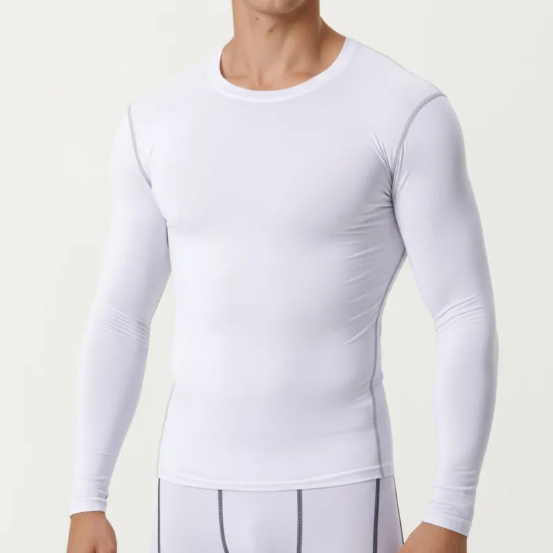 Anna-Kaci Men's Long Sleeve Compression Base Layer Top with Stretch Fit and Moisture-Wicking Fabric sold by Anna-Kaci