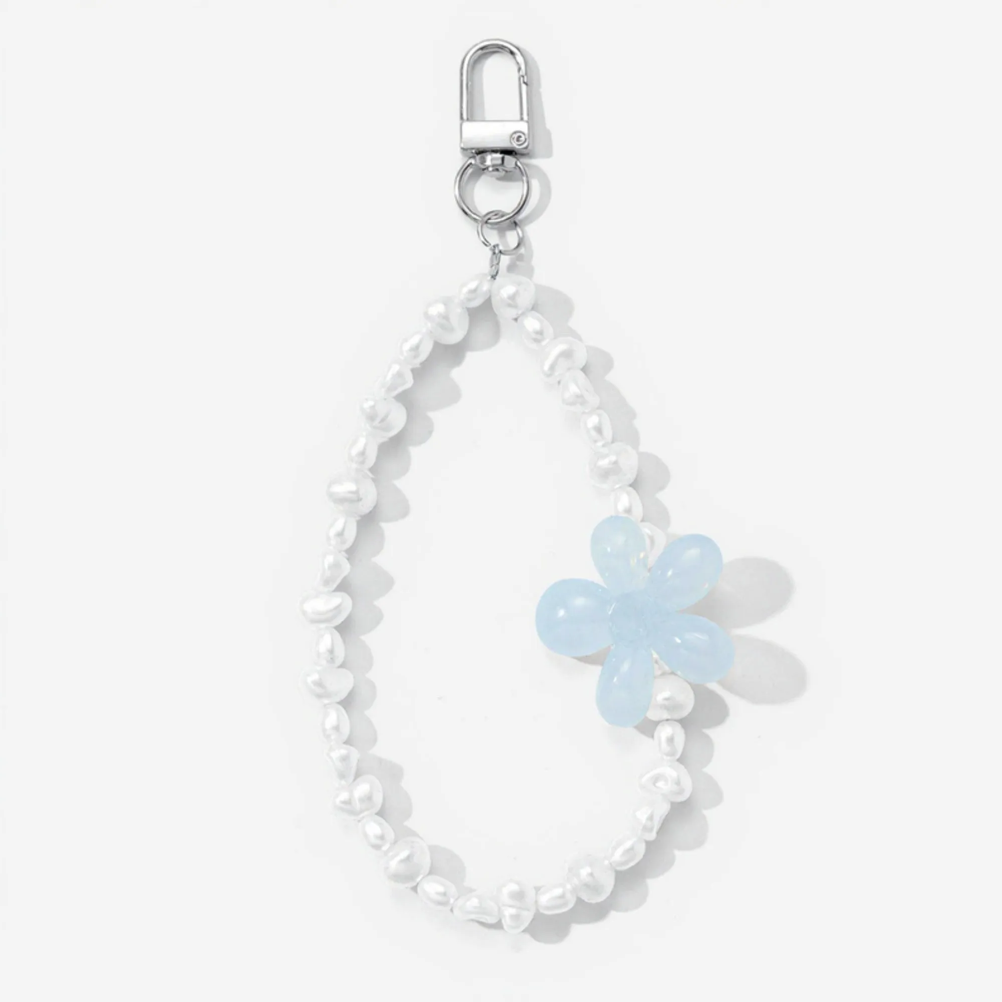 Anna-Kaci 2-Piece Blue Beaded Keychain with Flower Charm and Silver Star Accents sold by Anna-Kaci product image thumbnail 4