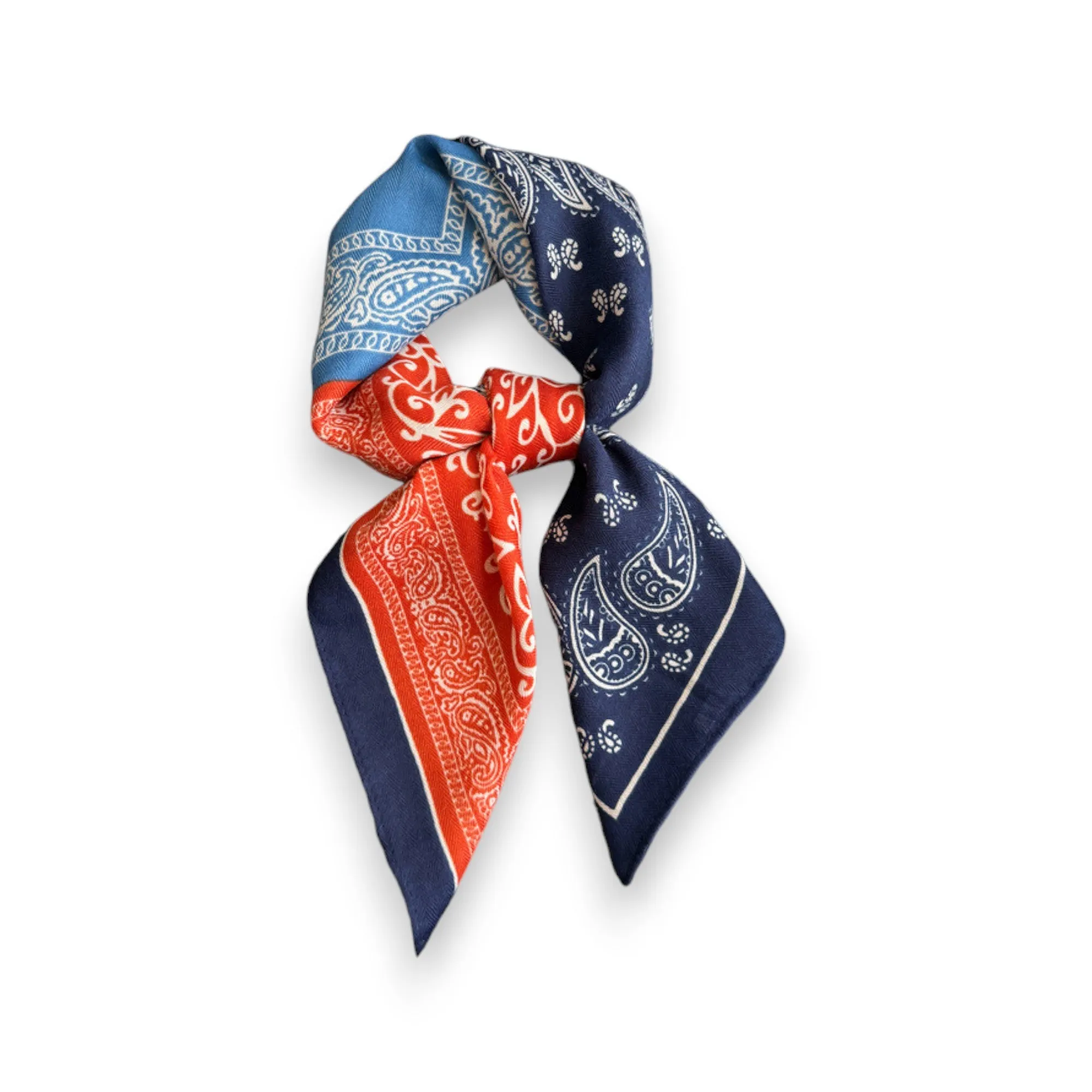 Anna-Kaci Women's Faux Velvet Scarf with Multi-Tone Bandana Patchwork Print 27¡Á27 Inches sold by Anna-Kaci