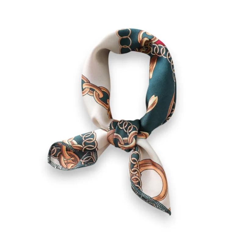 Anna-Kaci Women's Chain Print Satin Scarf with Luxury Inspired Design 20¡Á20 Inches sold by Anna-Kaci