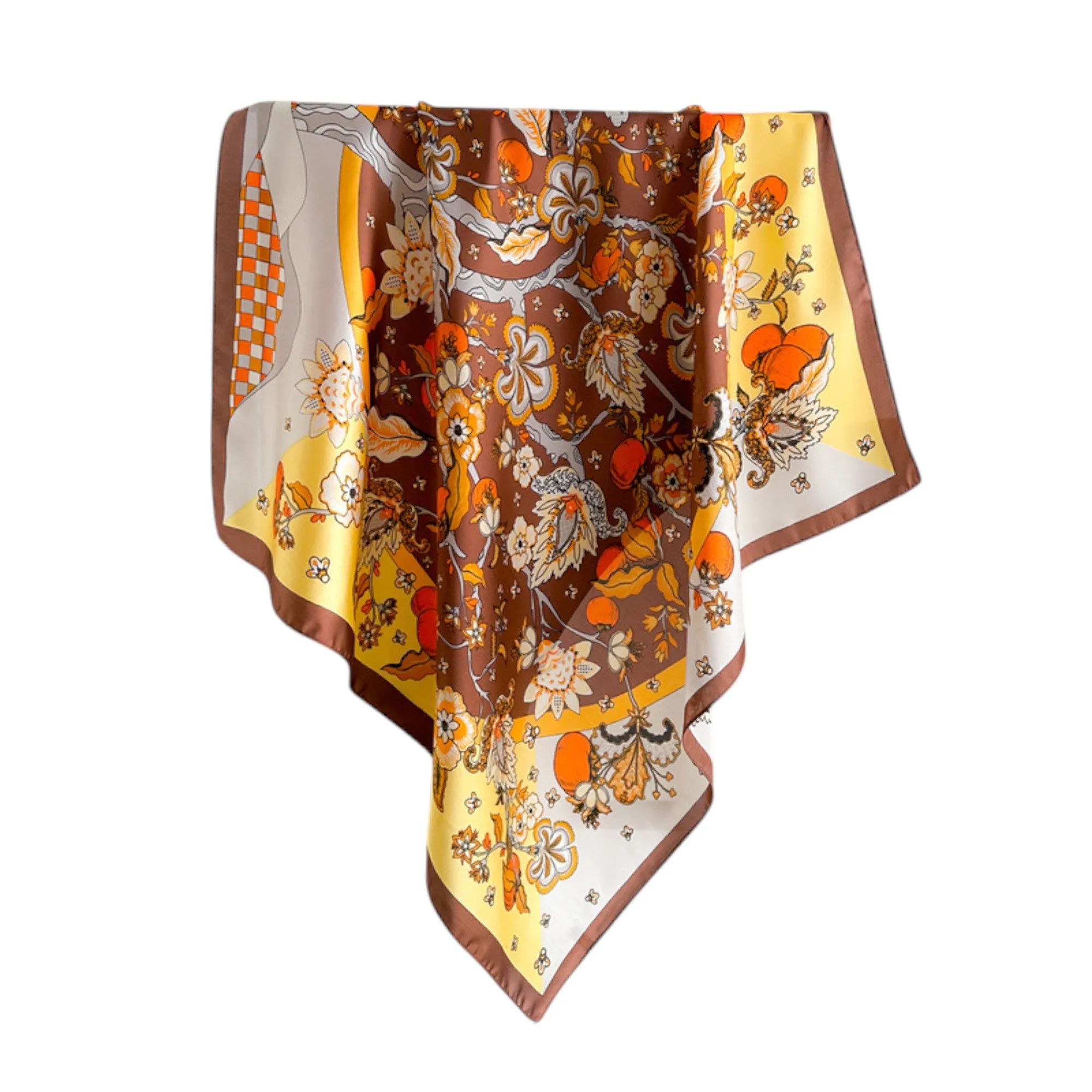 Anna-Kaci Women's Floral Print Satin Scarf with Elegant Design 27.5¡Á27.5 Inches sold by Anna-Kaci