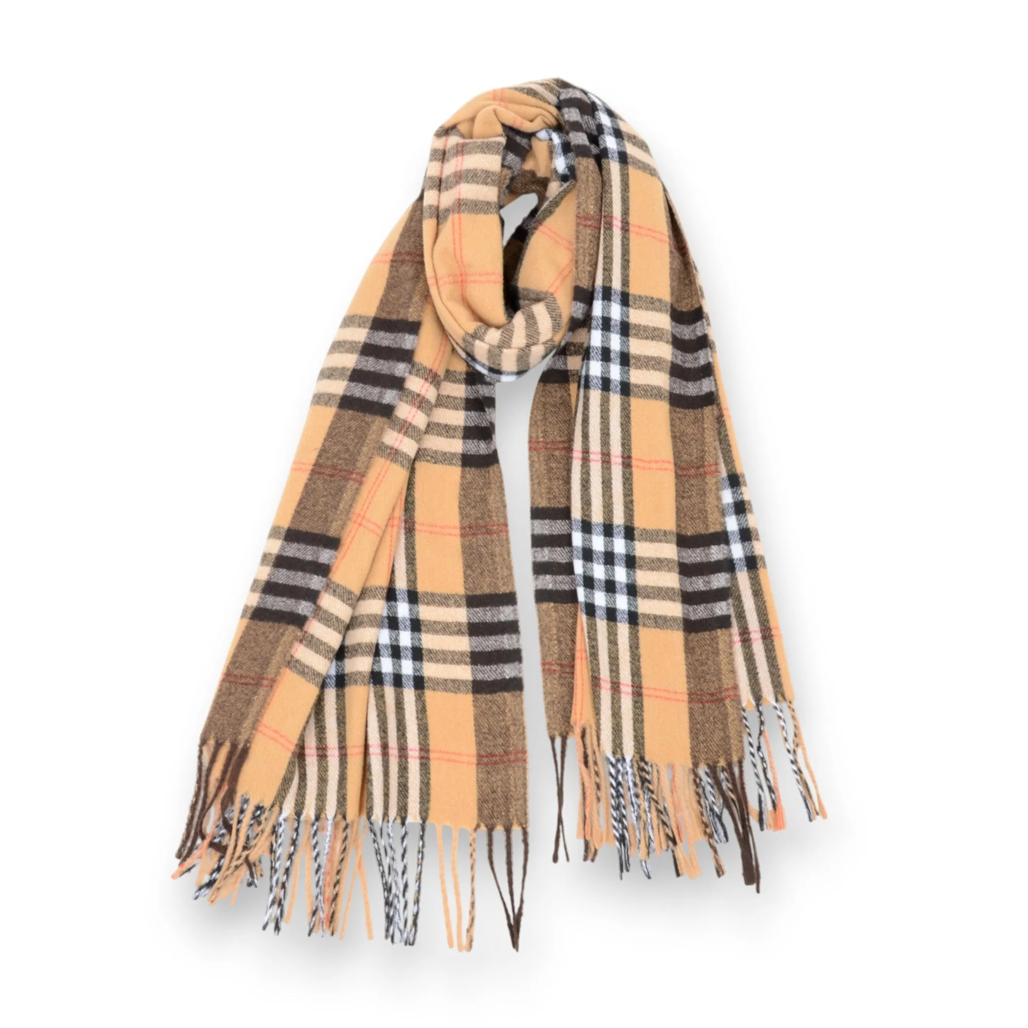 Anna-Kaci Women's Classic Plaid Cashmere-Feel Scarf with Fringed Edges 78.5¡Á24 Inches sold by Anna-Kaci product image thumbnail 5