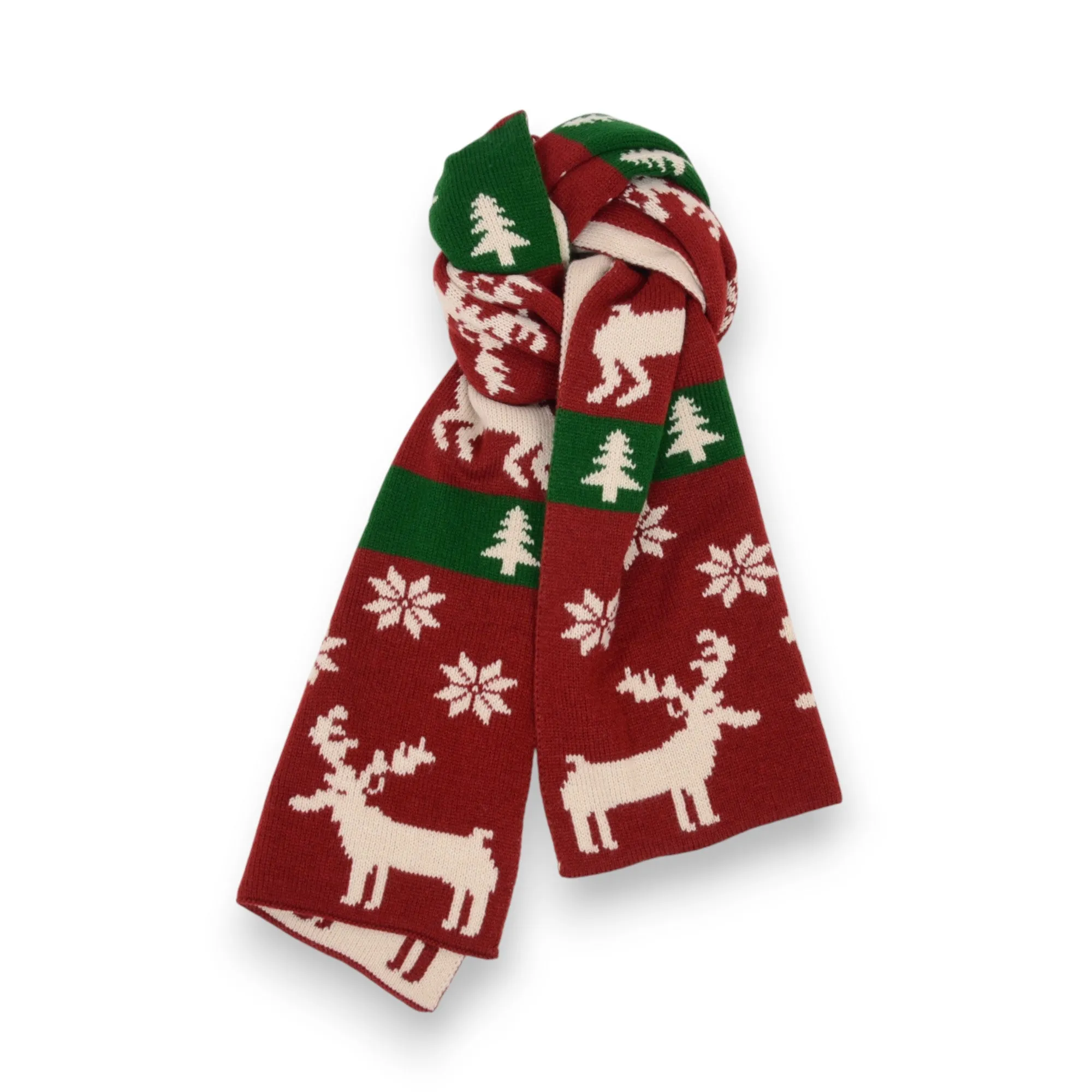 Anna-Kaci Women's Knitted Winter Scarf with Reindeer and Snowflake Holiday Pattern 66¡Á12 Inches sold by Anna-Kaci product image thumbnail 5