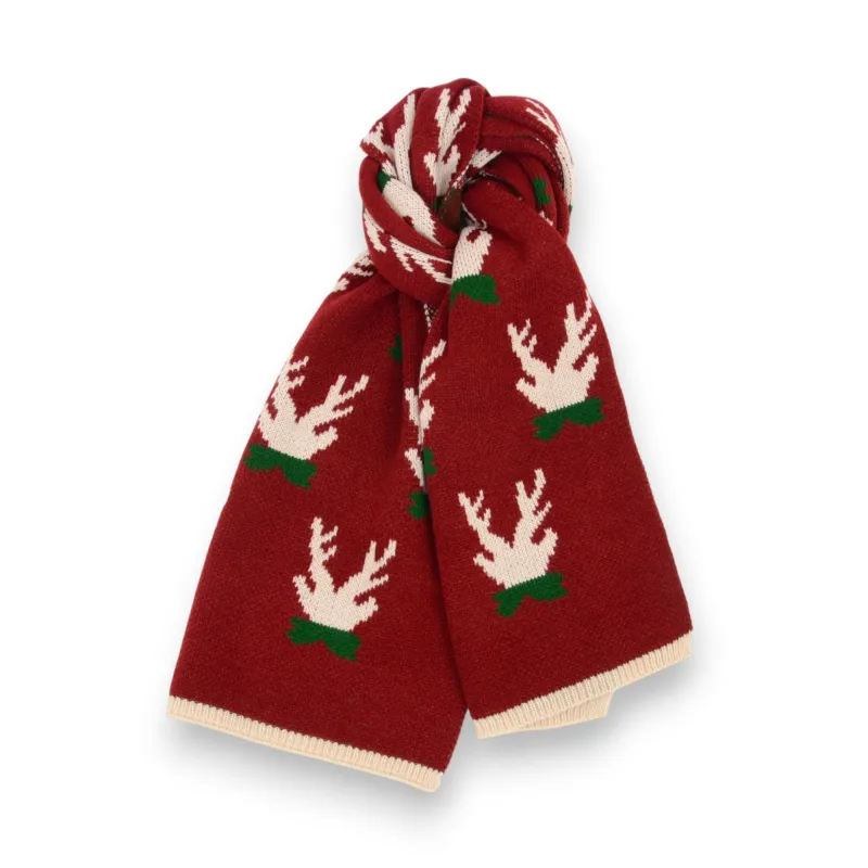 Anna-Kaci Women's Knitted Winter Scarf with Reindeer and Snowflake Holiday Pattern 66¡Á12 Inches sold by Anna-Kaci