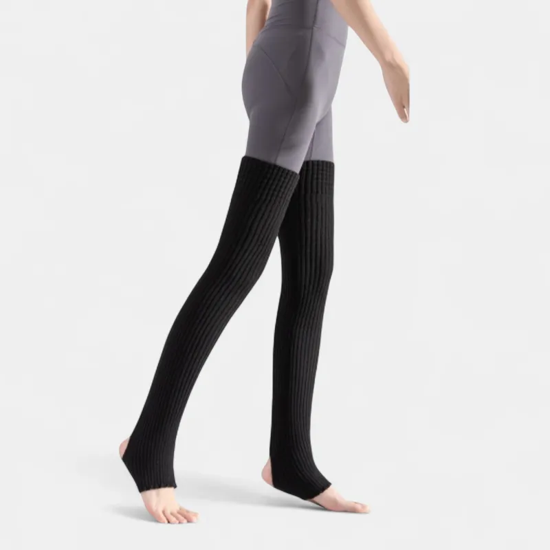 Anna-Kaci Women's Ribbed Knit Stirrup Leg Warmers with Slouch Fit sold by Anna-Kaci