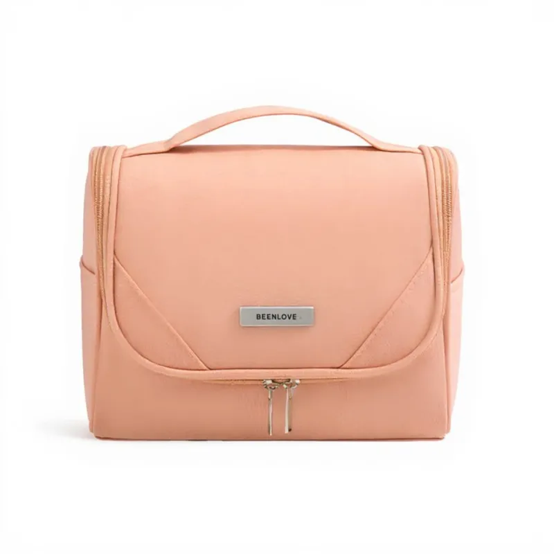 Anna-Kaci Hanging Toiletry Bag with Large Mesh Compartments and Built-In Hook Organizer sold by Anna-Kaci