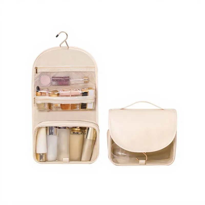 Anna-Kaci Hanging Toiletry Bag with Multi-Pocket Organizer and Foldable Carry Handle sold by Anna-Kaci