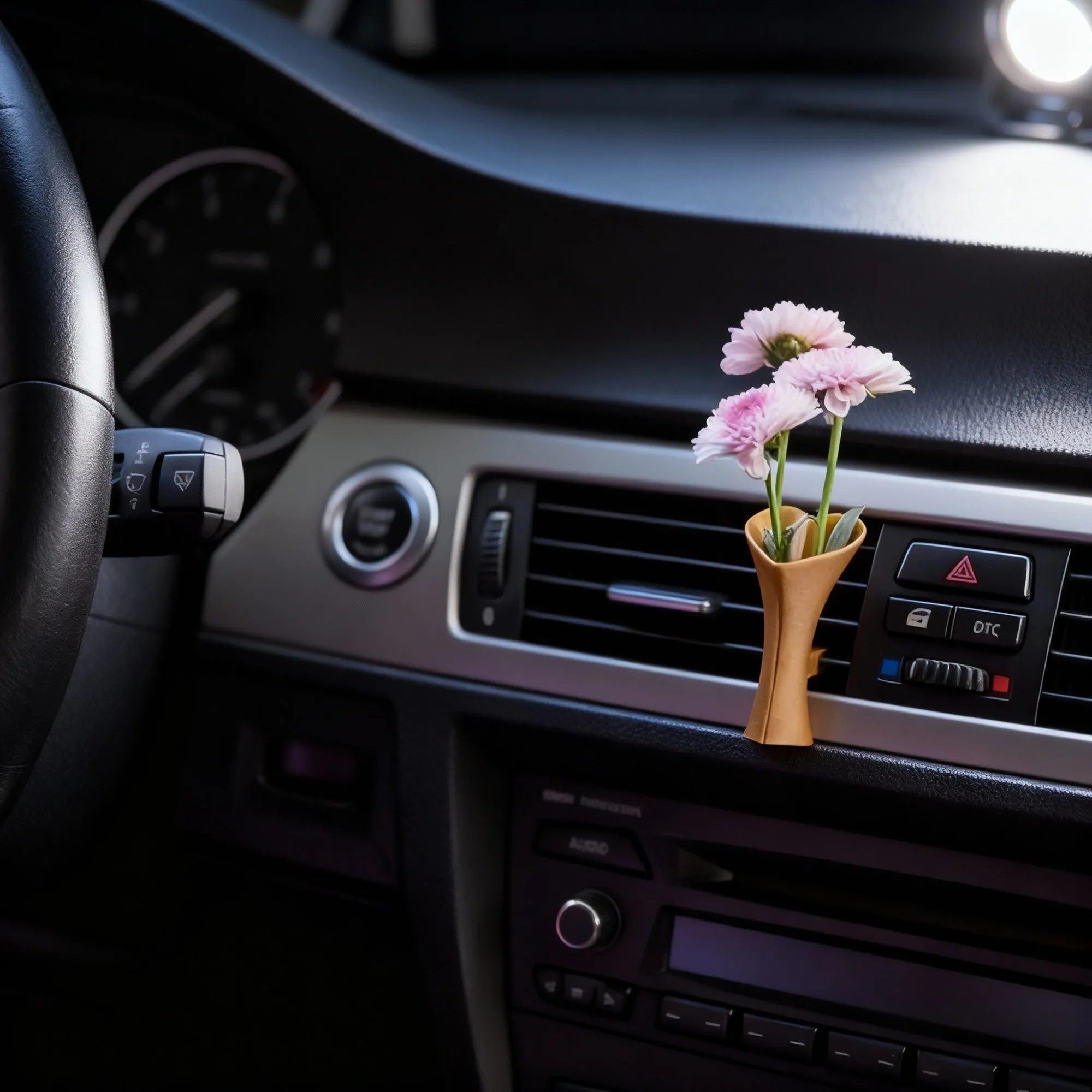 Anna-Kaci Mini Vase Car Air Vent Clip with Artificial Flowers Decorative Car Accessory sold by Anna-Kaci product image thumbnail 3