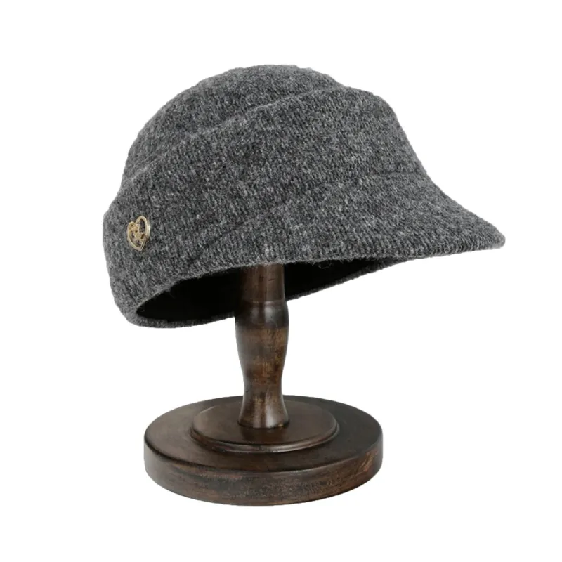 Anna-Kaci Women¡¯s Knit Cloche Hat with Structured Brim and Decorative Metal Accent made by Anna-Kaci