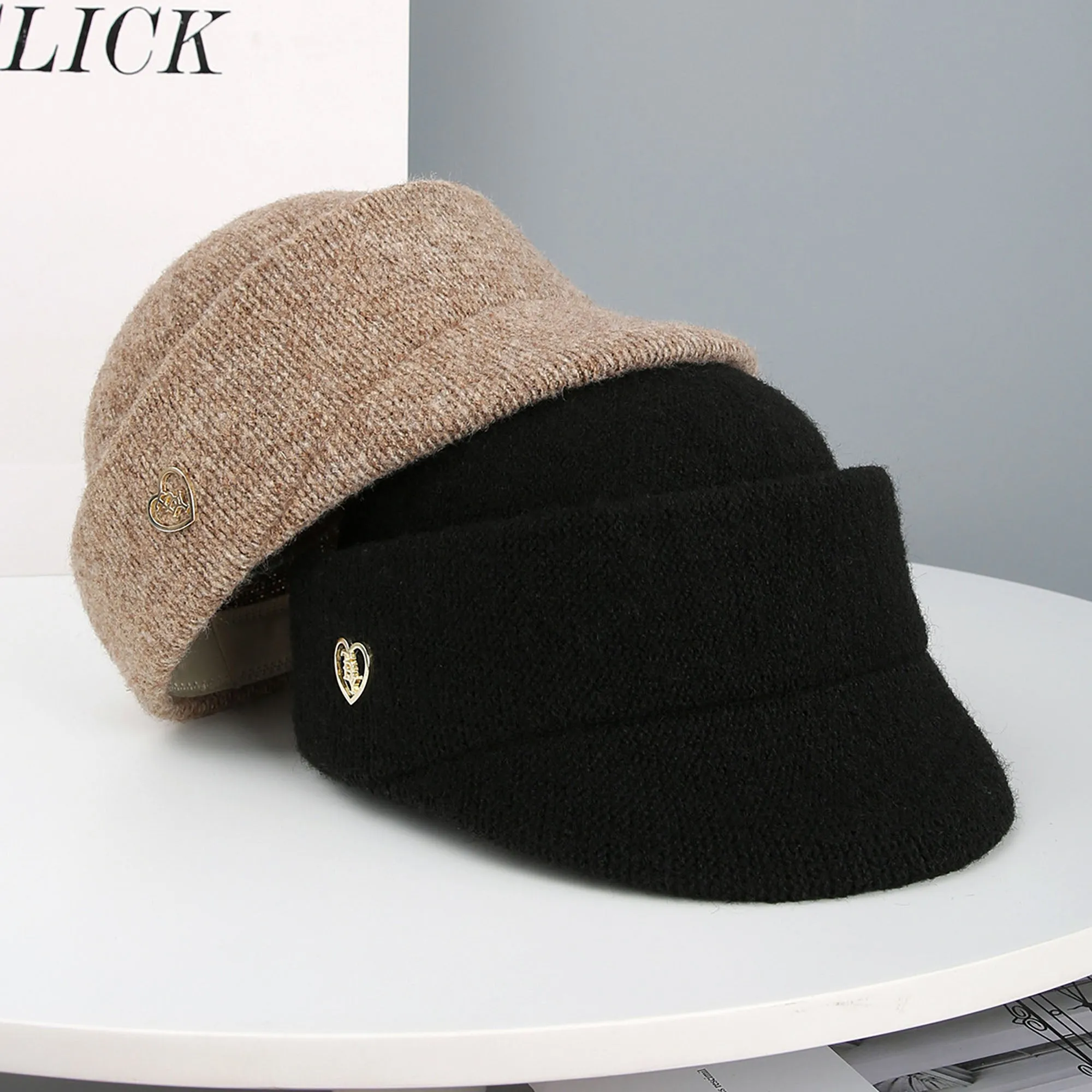 Anna-Kaci Women¡¯s Knit Cloche Hat with Structured Brim and Decorative Metal Accent sold by Anna-Kaci product image thumbnail 5