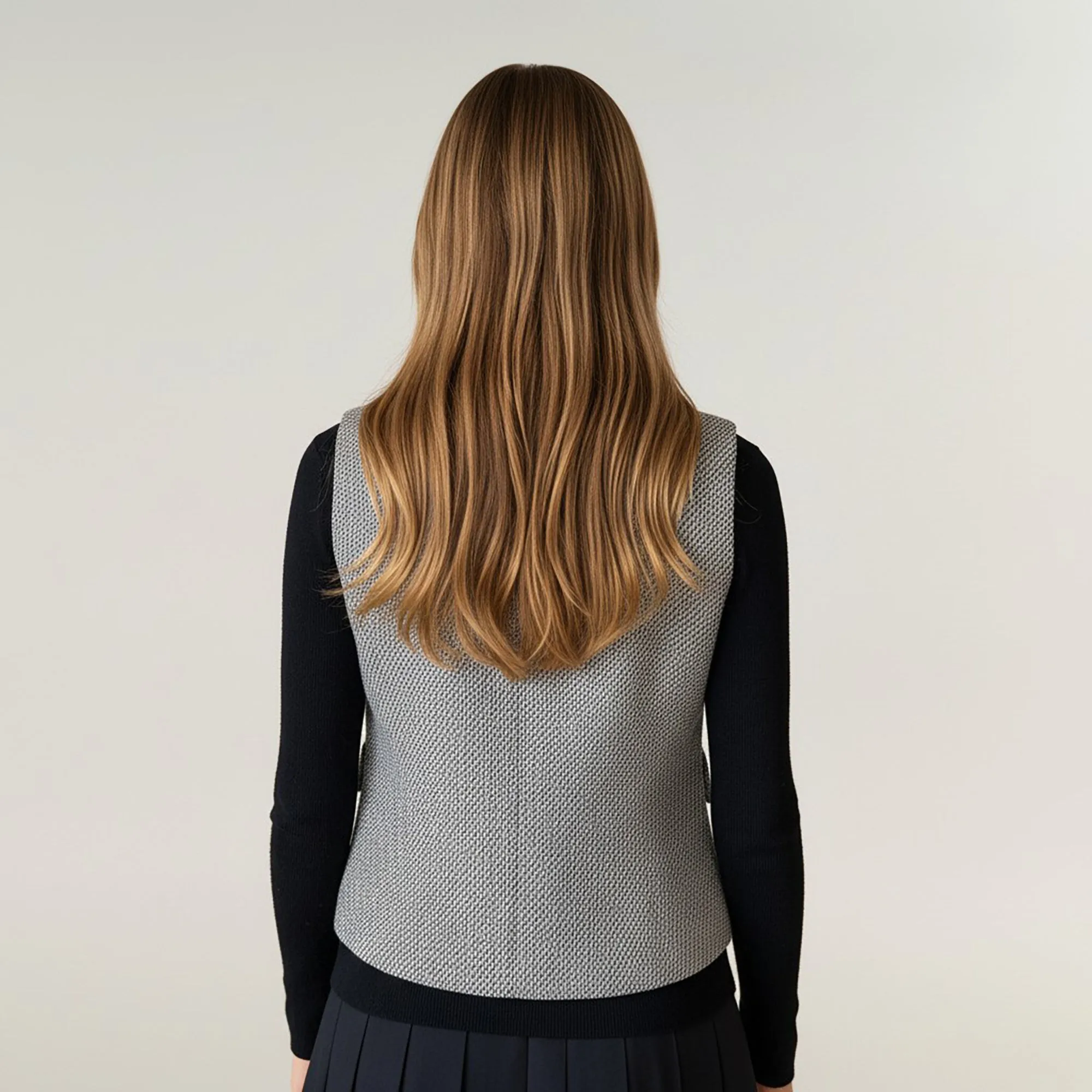 Anna-Kaci Women's Textured Button Front Vest Top with Asymmetrical Hemline sold by Anna-Kaci product image thumbnail 4