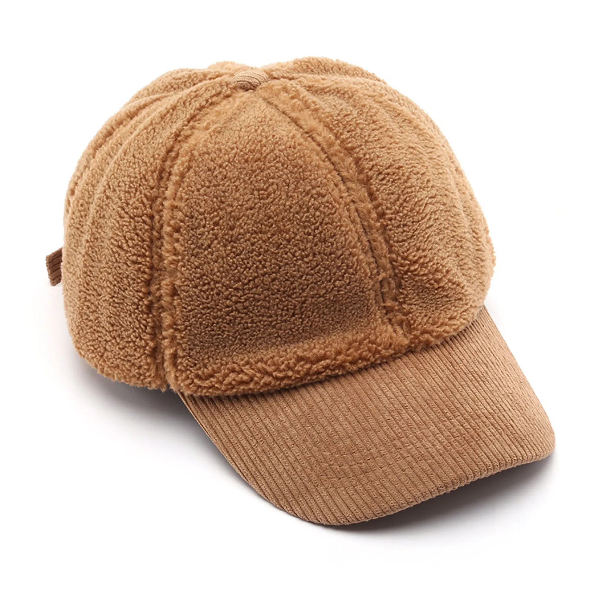 Anna-Kaci Plush High Pile Fleece Baseball Cap with Soft Textured Panels and Ribbed Brim Detail for Warmth and Comfortable Everyday Wear sold by Anna-Kaci product image thumbnail 3