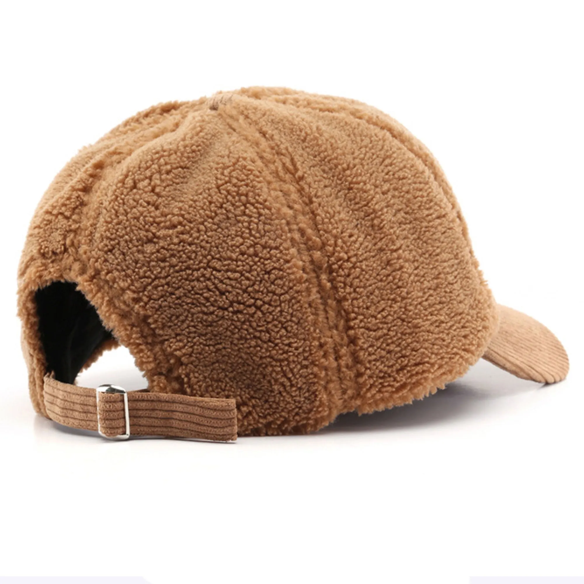 Anna-Kaci Plush High Pile Fleece Baseball Cap with Soft Textured Panels and Ribbed Brim Detail for Warmth and Comfortable Everyday Wear sold by Anna-Kaci product image thumbnail 5