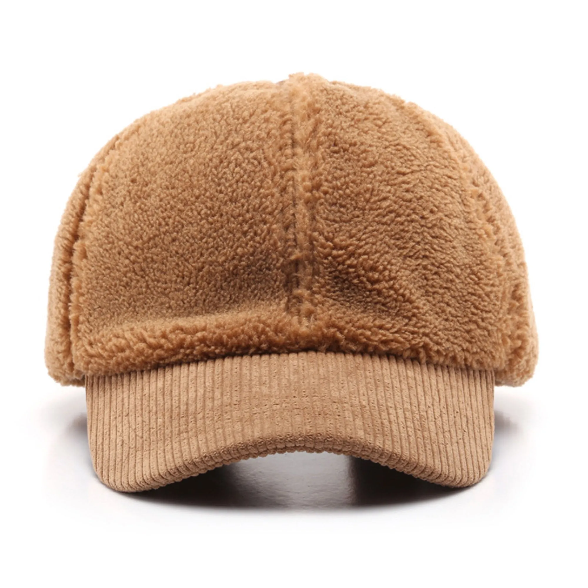 Anna-Kaci Plush High Pile Fleece Baseball Cap with Soft Textured Panels and Ribbed Brim Detail for Warmth and Comfortable Everyday Wear sold by Anna-Kaci product image thumbnail 2