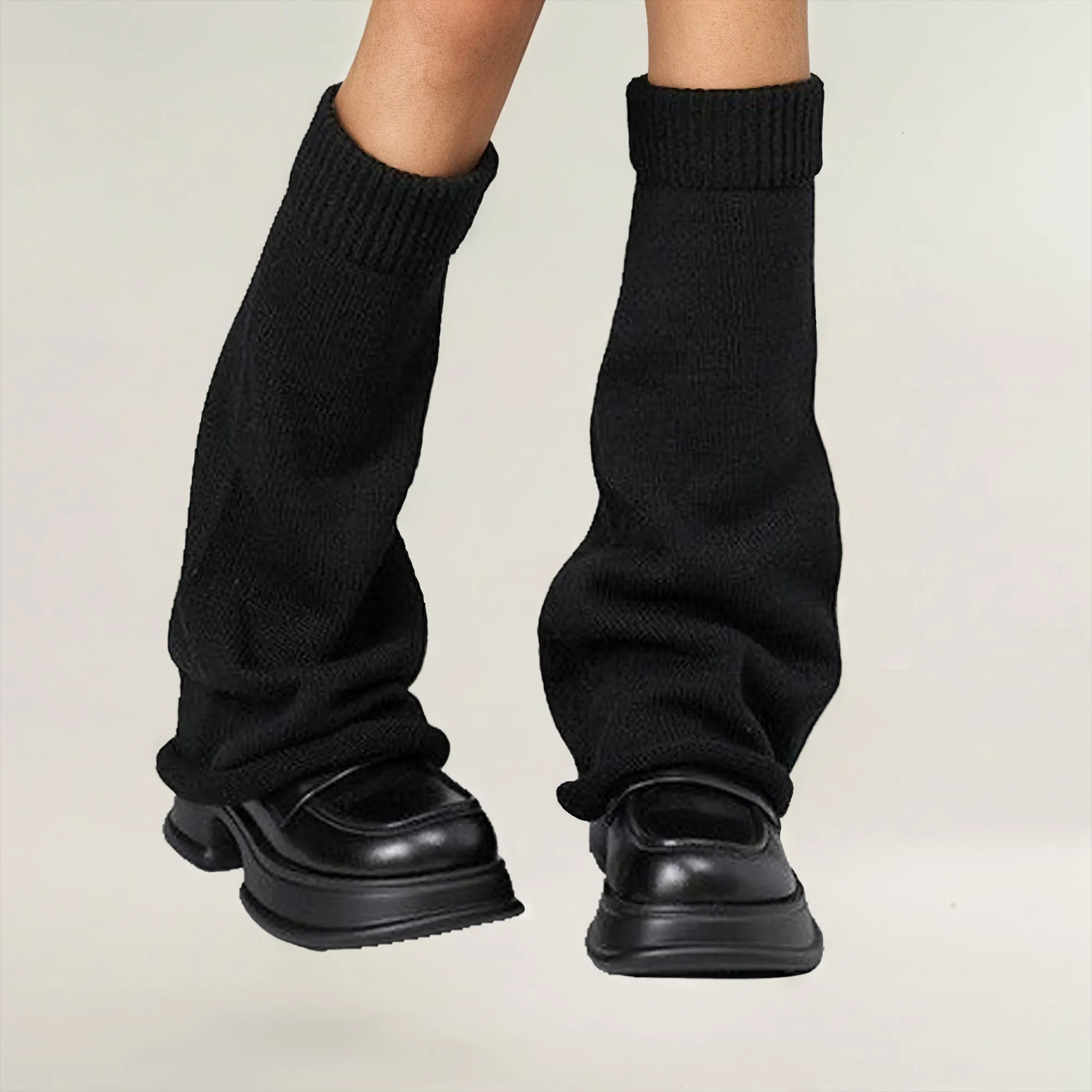 Anna-Kaci Women's Ribbed Knit Leg Warmers Slouchy Pull-On Boot Cover Winter Fashion Accessory sold by Anna-Kaci