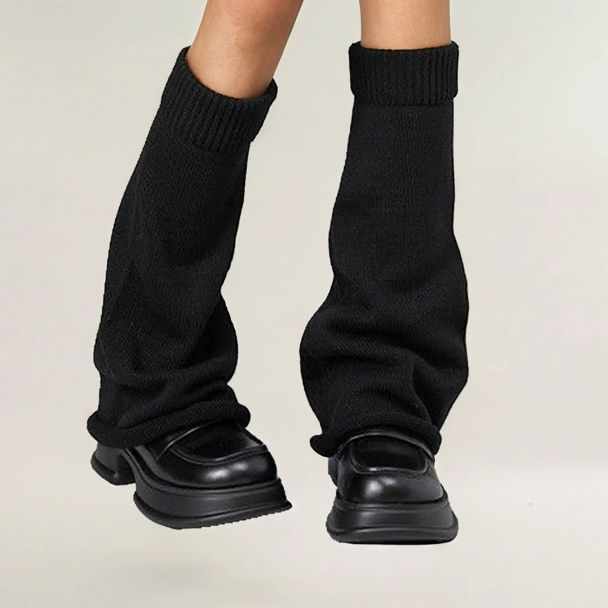 Anna-Kaci Women's Ribbed Knit Leg Warmers Slouchy Pull-On Boot Cover Winter Fashion Accessory sold by Anna-Kaci product image thumbnail 2