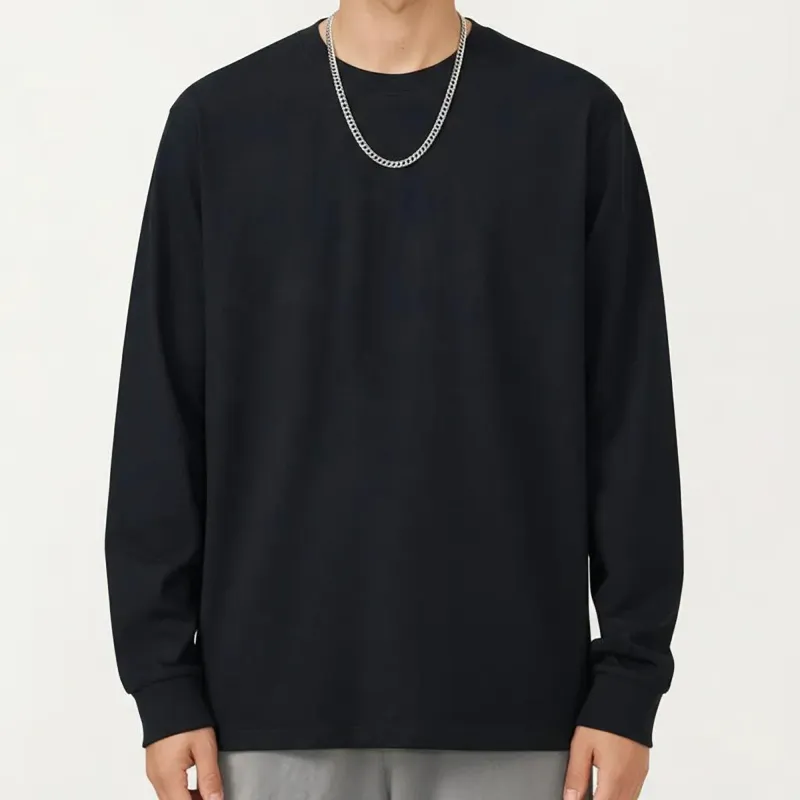Anna-Kaci Men's Long Sleeve Crew Neck Pullover Top with Relaxed Fit and Soft Knit Feel sold by Anna-Kaci