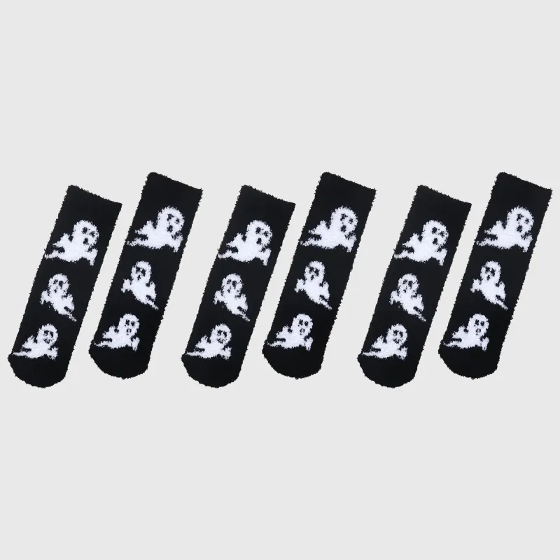 Anna-Kaci Women's Halloween-Themed 6pk Fuzzy Socks Warm Mid-Calf Socks for Casual & Festive Wear made by Anna-Kaci