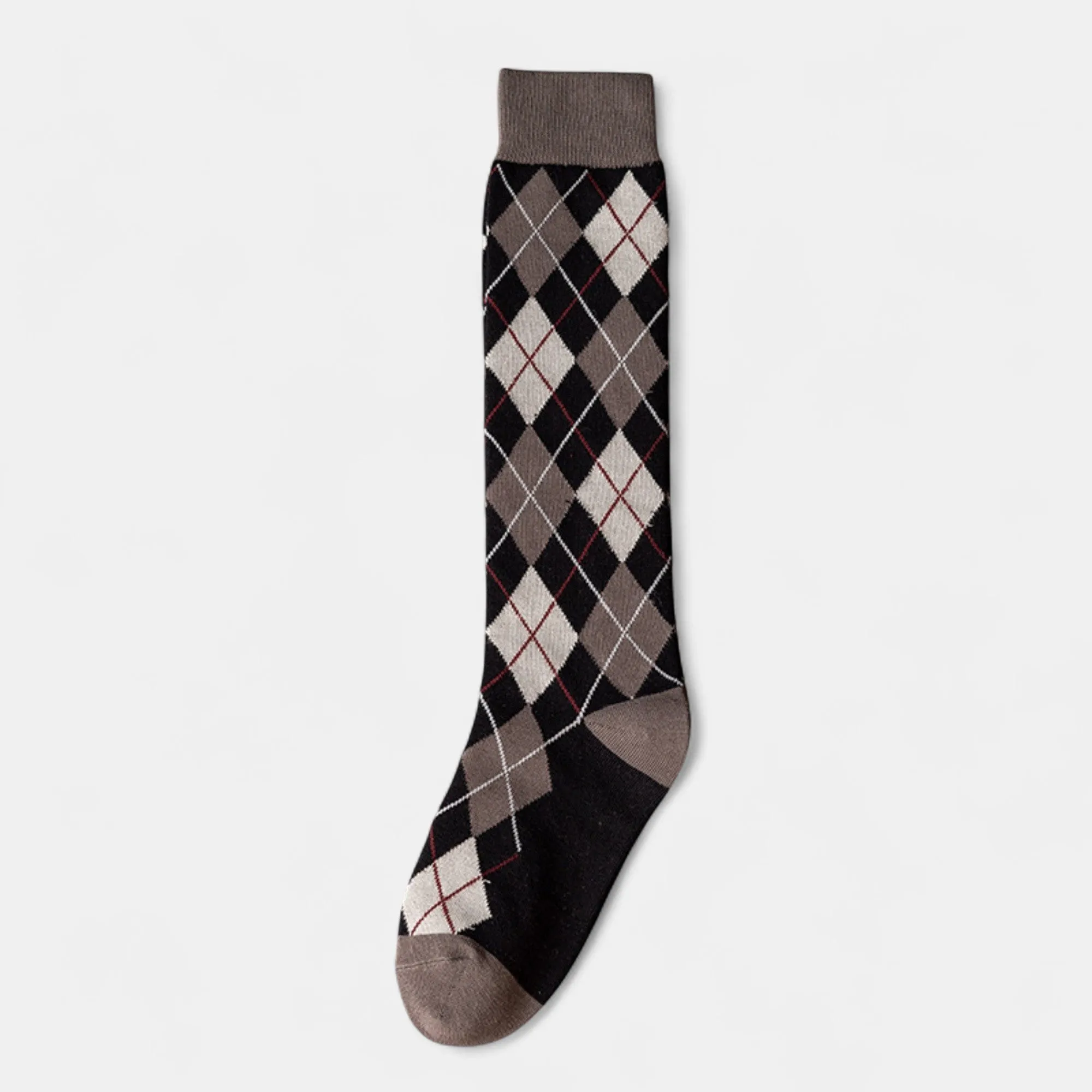 Anna-Kaci Women's 2-Piece Set Classic Argyle Knit Crew Socks with Soft Stretch Ribbed Cuffs sold by Anna-Kaci