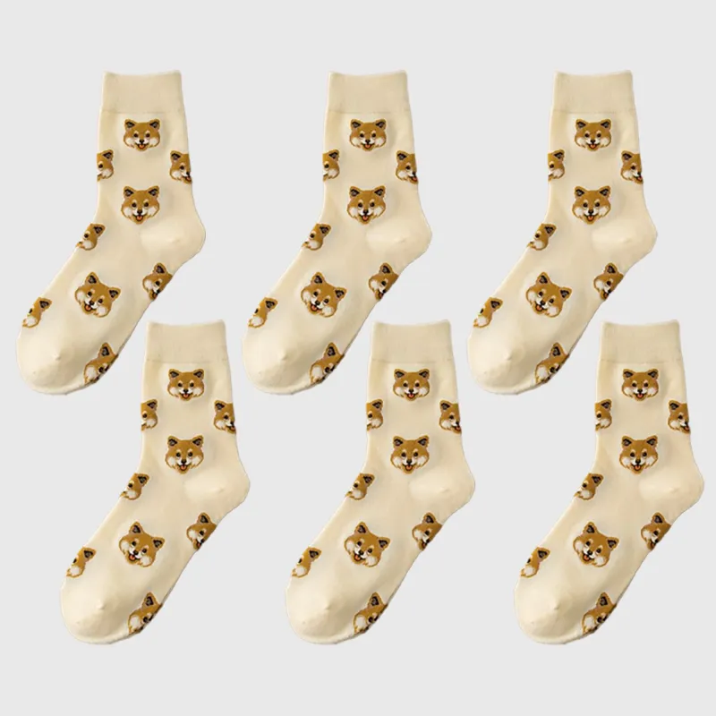 Anna-Kaci 6pk Women's Cute Dog Breed Crew Socks sold by Anna-Kaci